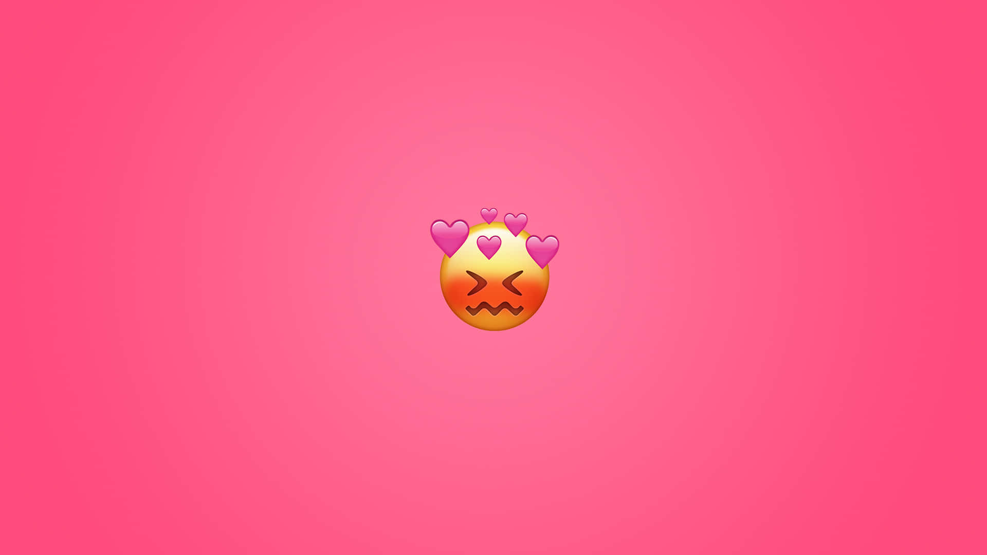 Blushing Emoji Desktop Wallpaper