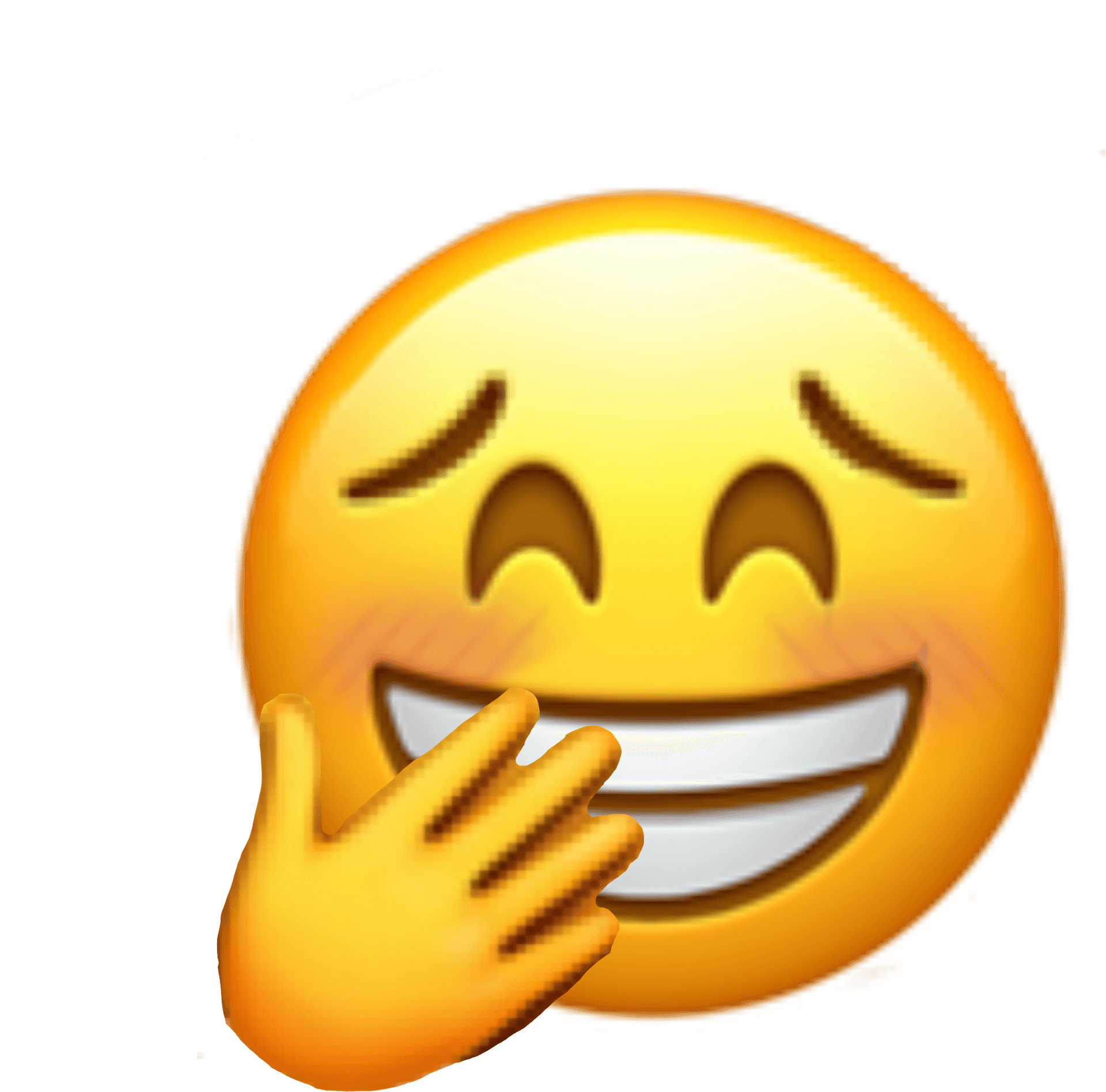 Blushing Emoji Gesture.png PNG