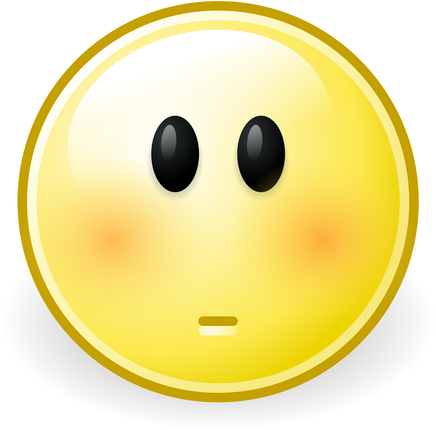Blushing Emoji Graphic PNG