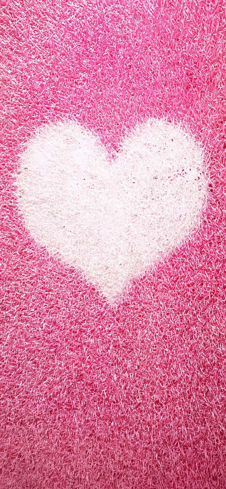 Blushing Love - A Delicate Pink Heart Background