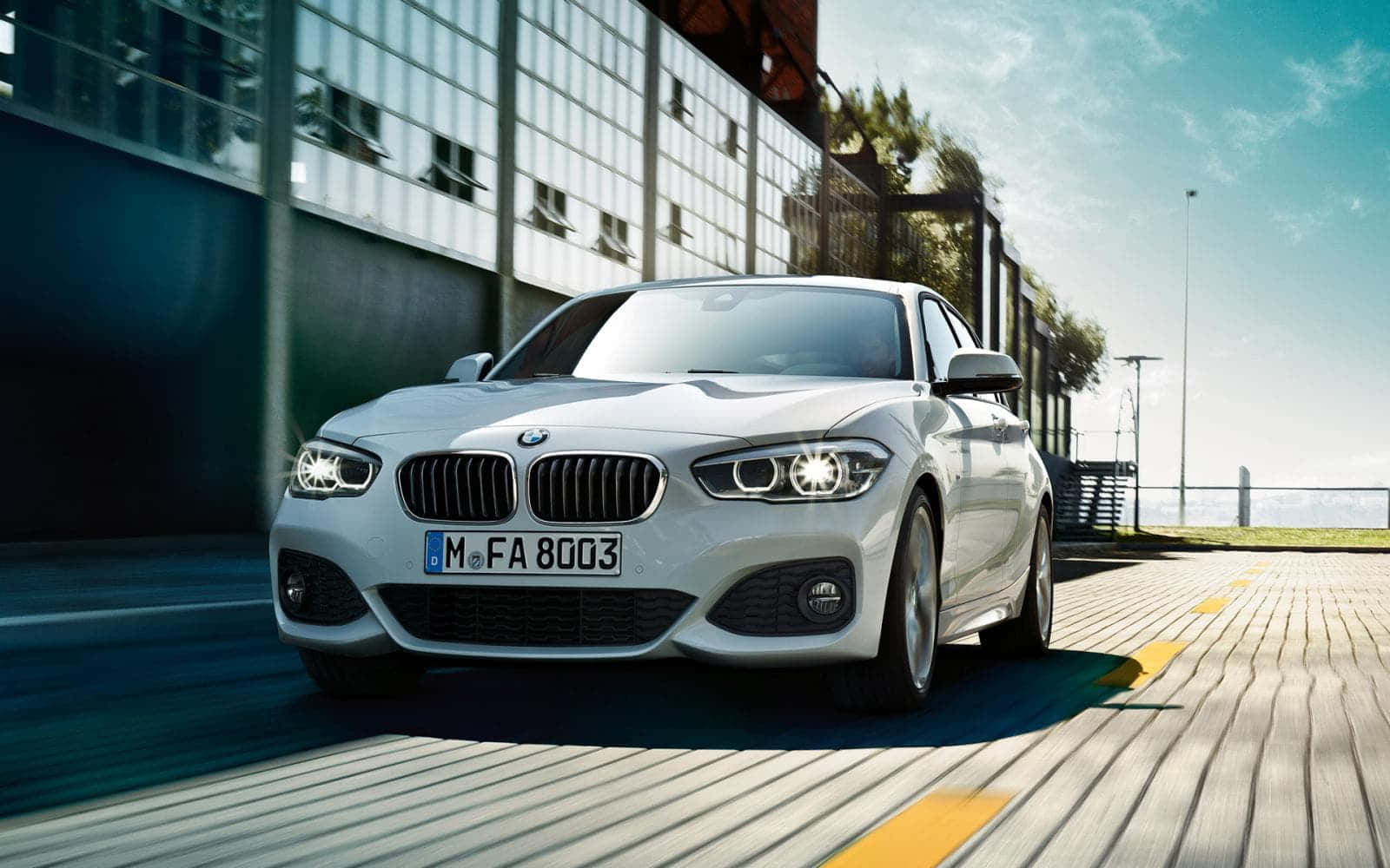 Stunning BMW 1 Series in Motion Wallpaper