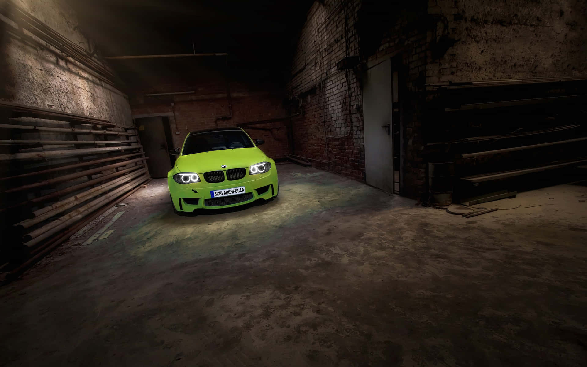 Sleek and stylish BMW 1 Series in action Wallpaper