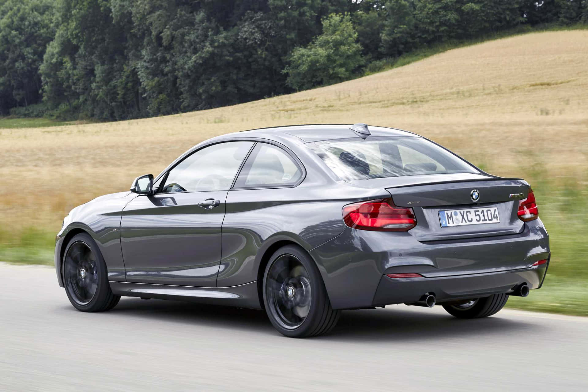 Stylish BMW 2 Series in Motion Wallpaper