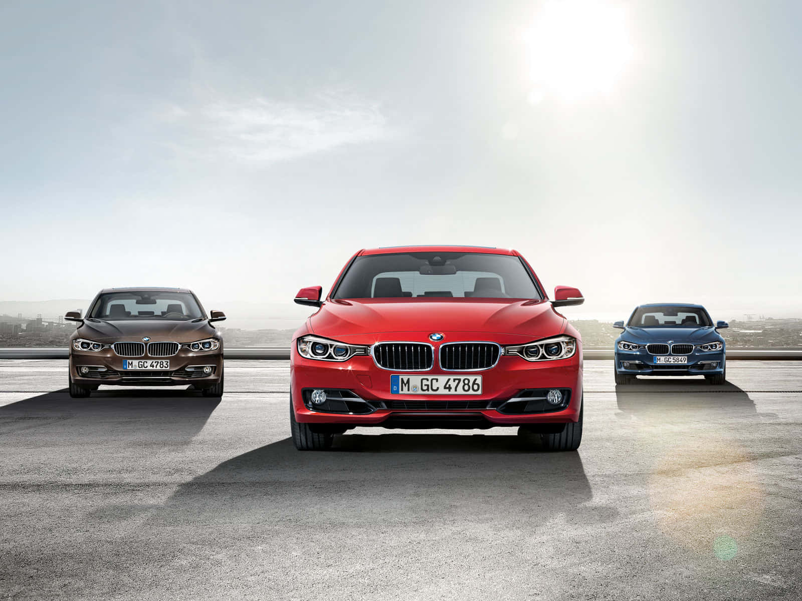 Skille livlige farver med BMW 3-serien Wallpaper