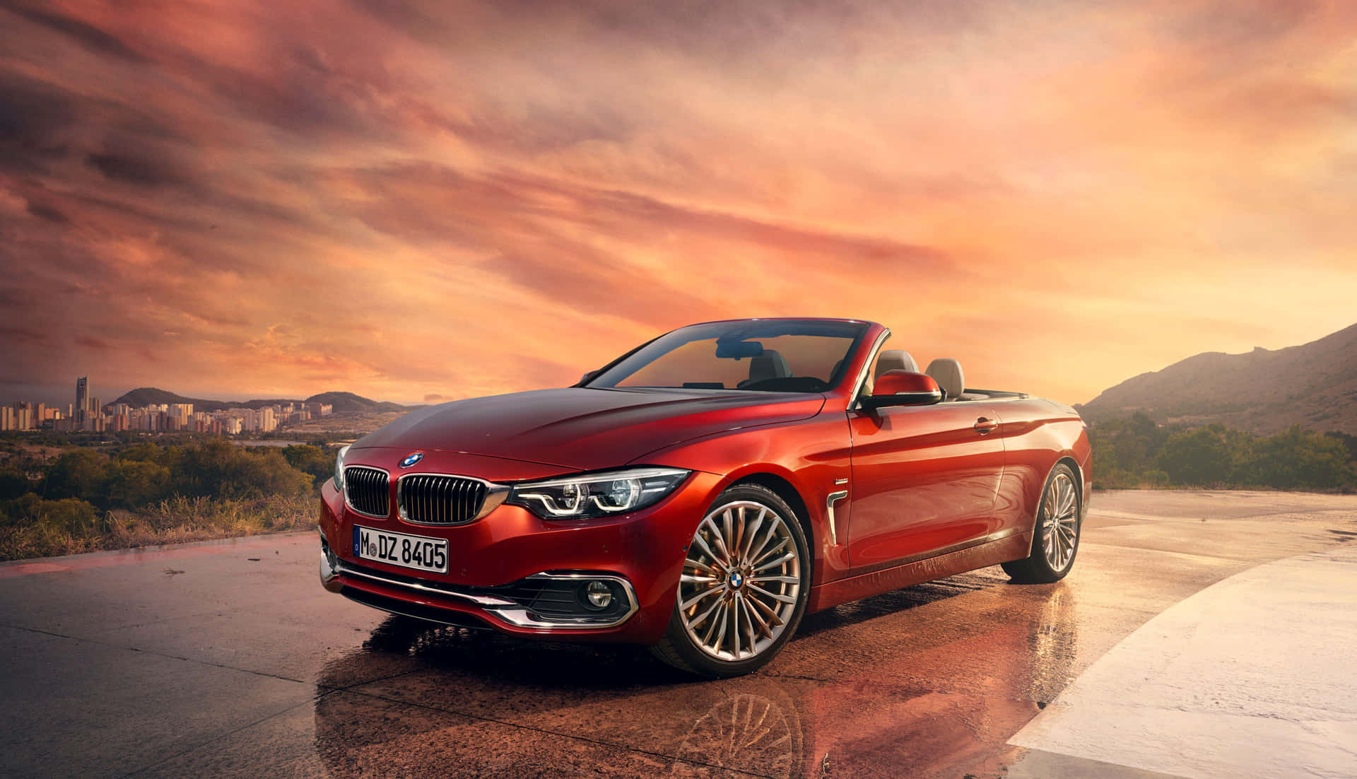 Stunning BMW 4 Series in dynamic motion Wallpaper