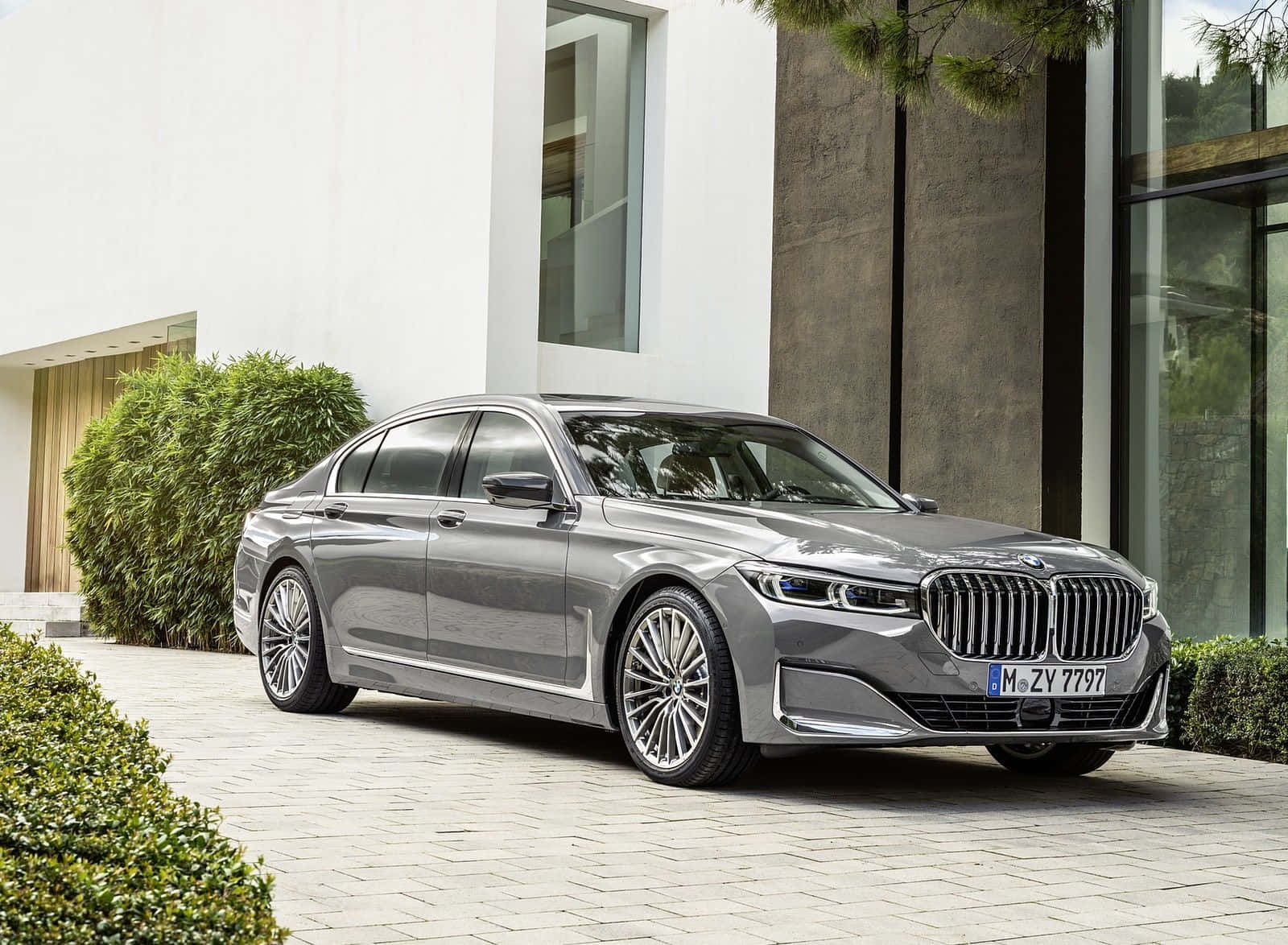 The Elegant BMW 7 Series in Action Wallpaper