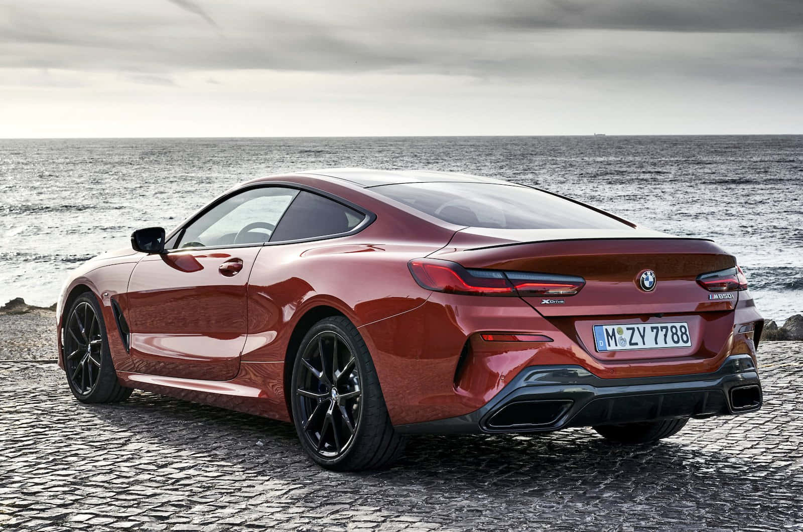 The Elegant BMW 8 Series in Action Wallpaper