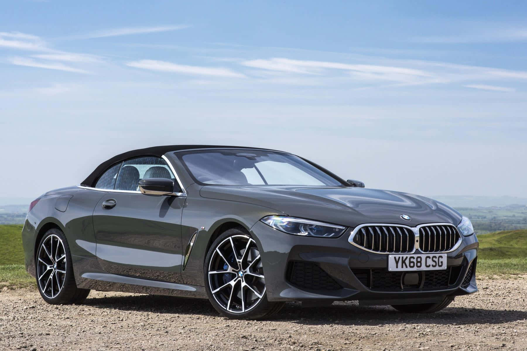 Sleek BMW 8 Series in action Wallpaper