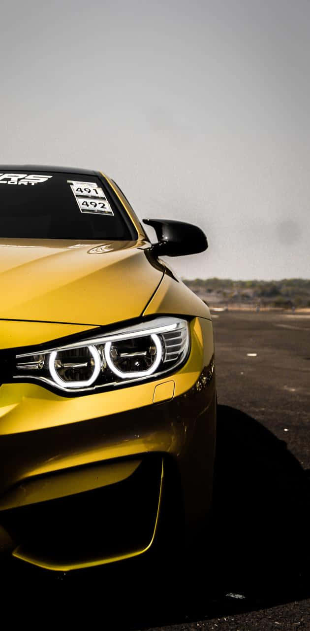Yellow Bmw Android Wallpaper