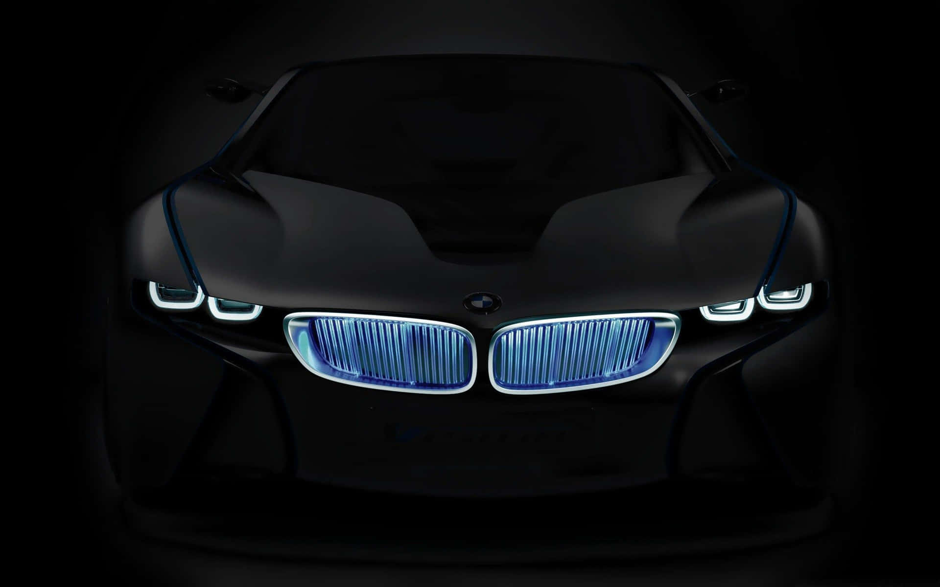 Bmw I8 Concept Car In Black And White Wallpaper