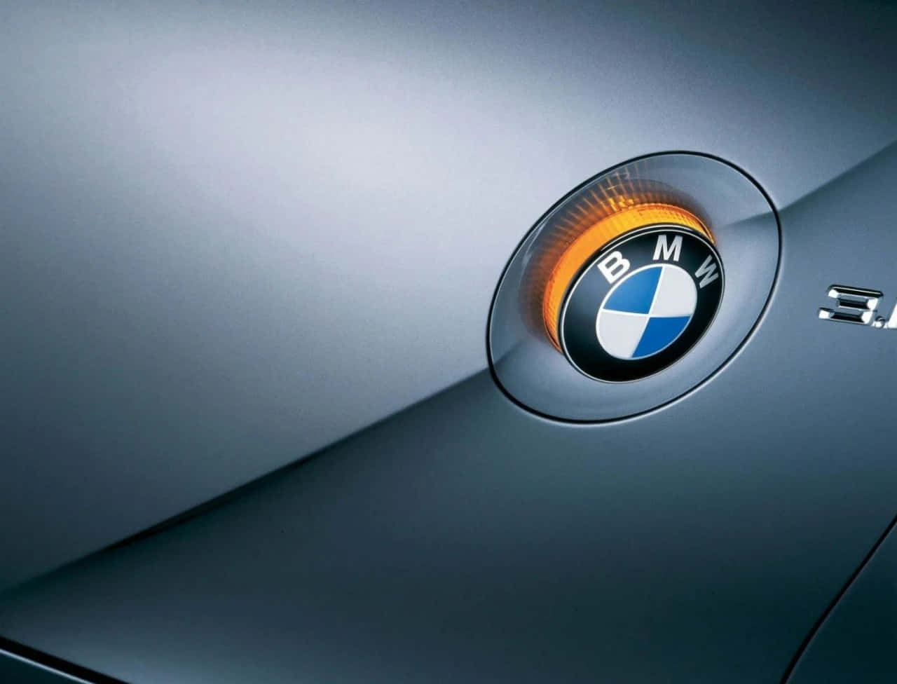 BMW Logo on a Metallic Background