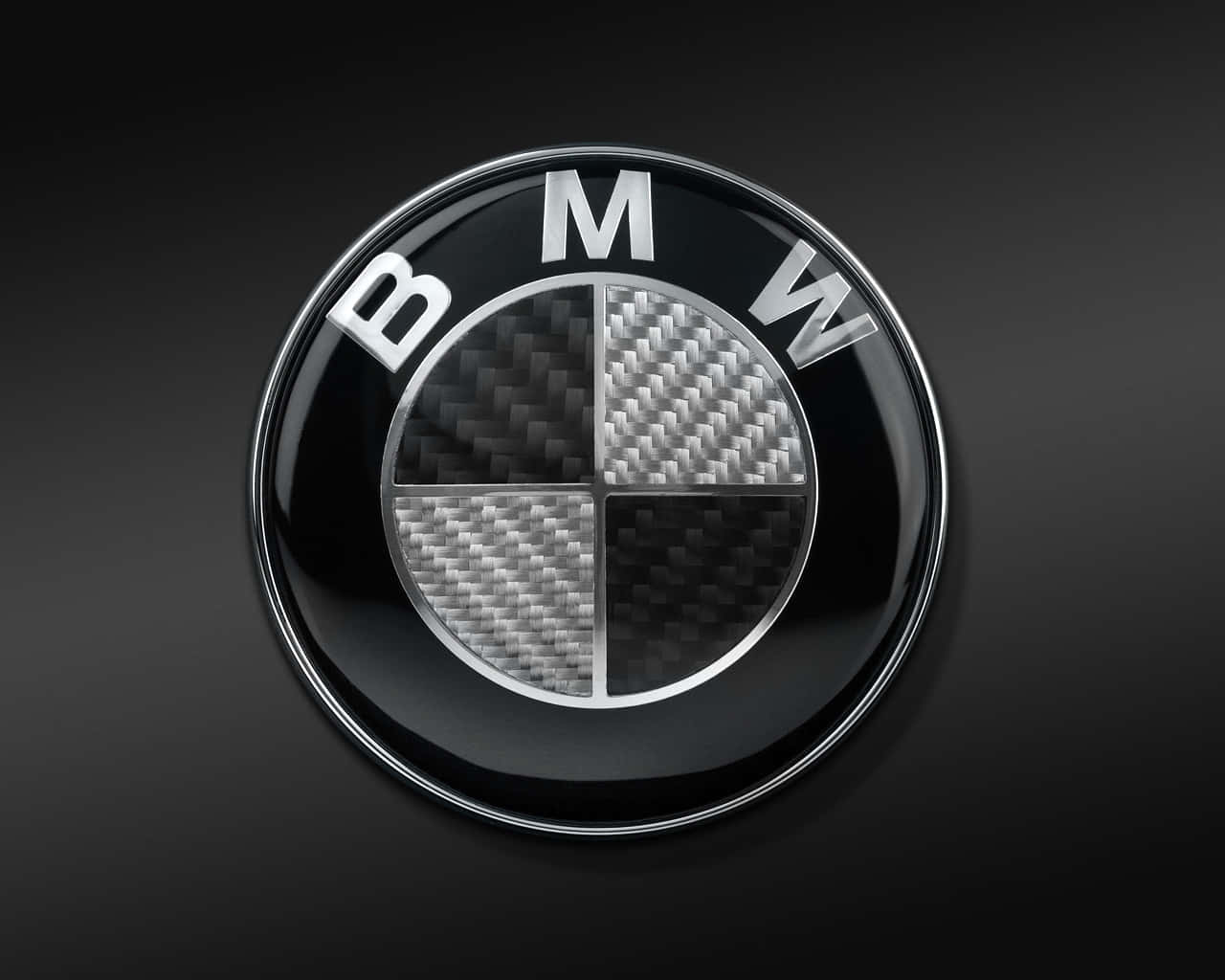 Denikoniska Silver- Och Blåa Bmw-logotypen.