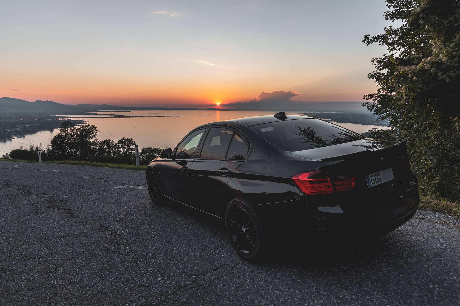 Bmw M Series And Sunset View