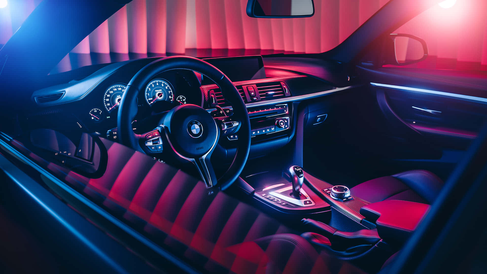 Bmw M4 Leather Car Interior Wallpaper