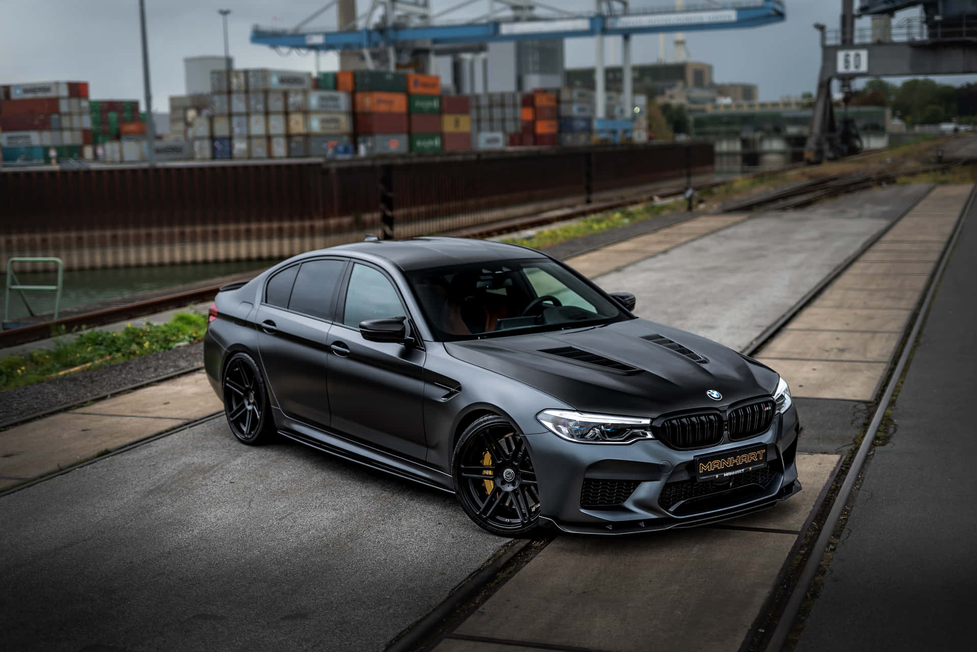 This is BMW M5 4K with its iconic curves and sleek design Wallpaper