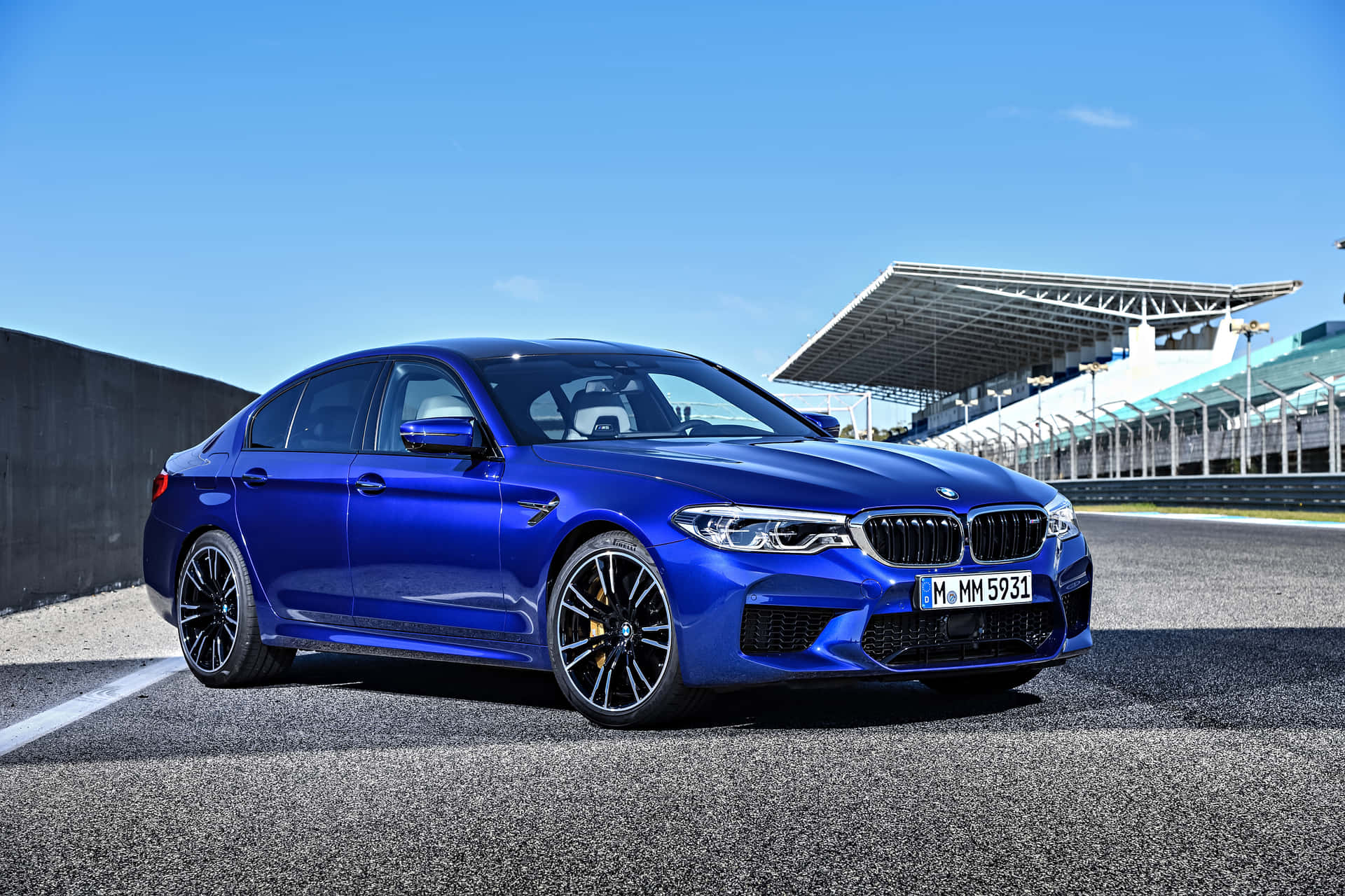 The BMW M5 4K shows an admirable luxury and performance. Wallpaper