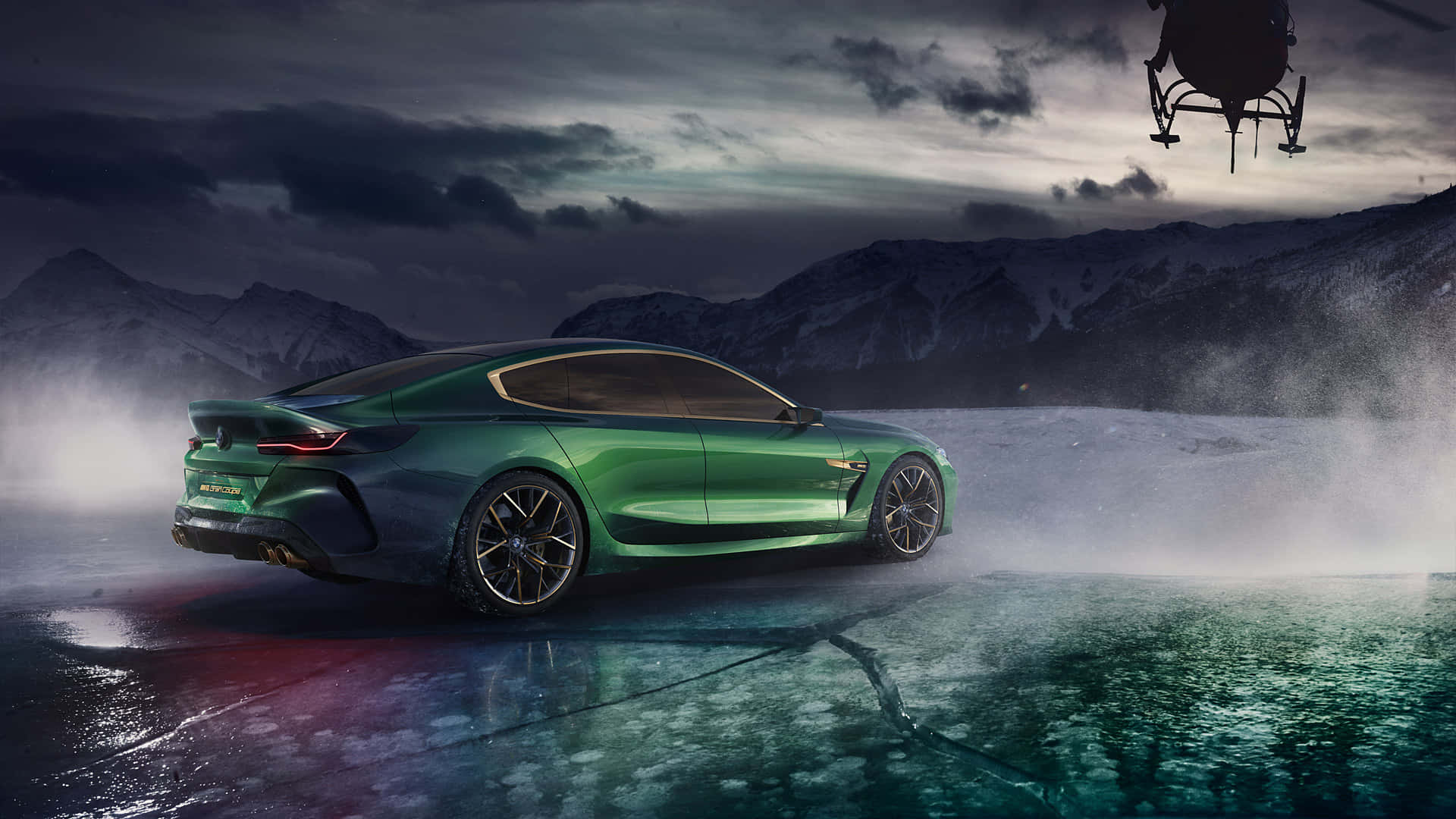 The BMW M8 emerges as a statement of class and performance. Wallpaper