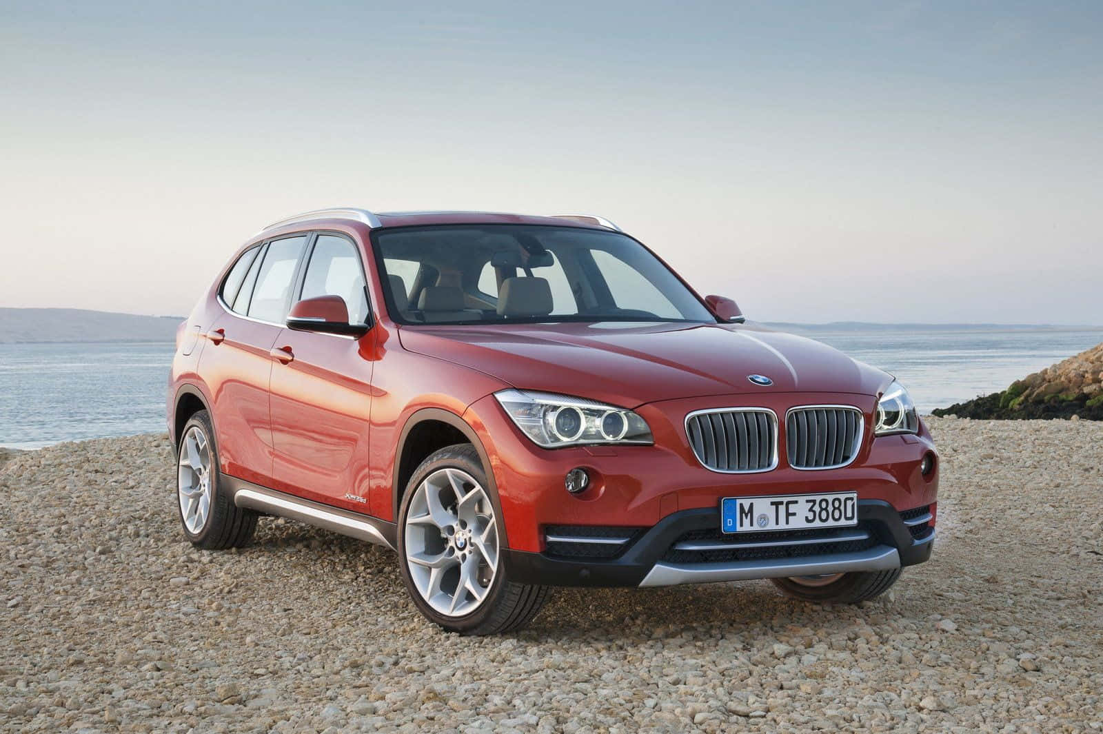 Sleek and Stylish BMW X1 in an urban setting Wallpaper