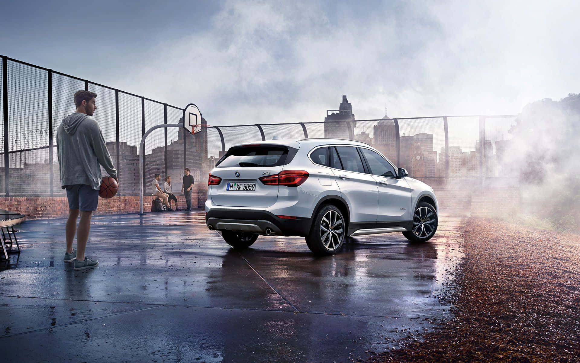 Sleek and Stunning BMW X1 in Action Wallpaper