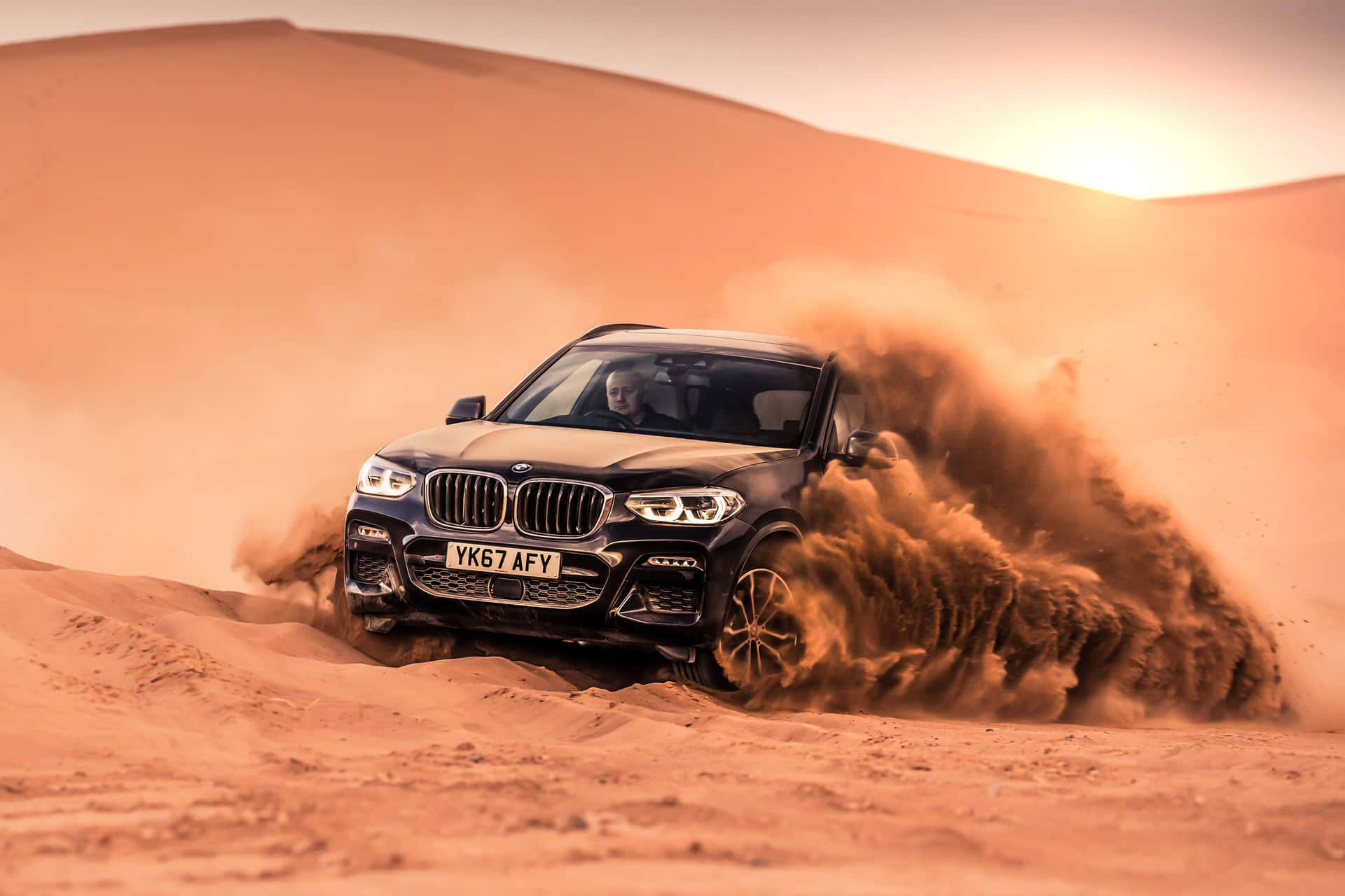 Exquisite BMW X3 on the road Wallpaper
