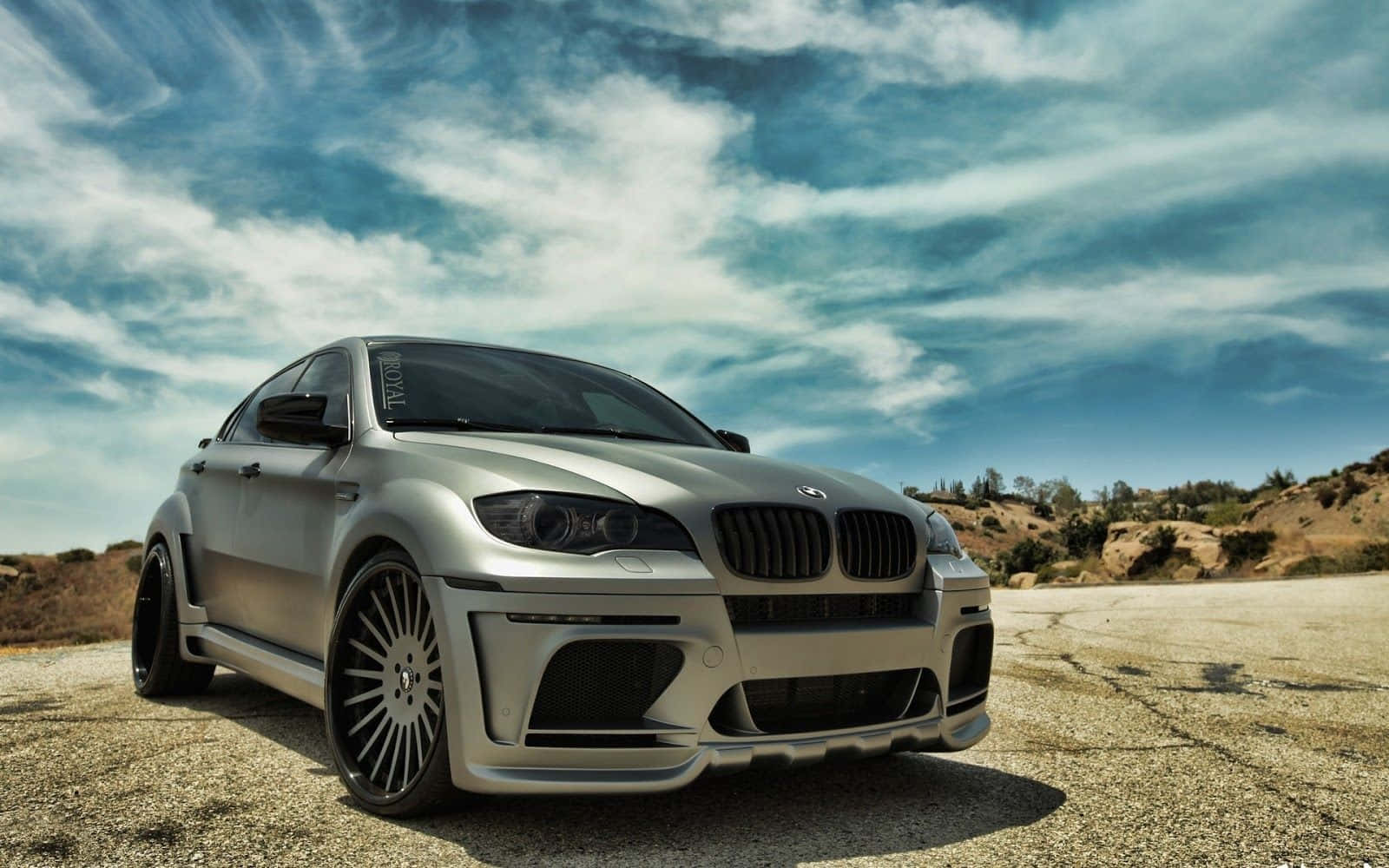 Sleek and Powerful - The BMW X6 in Action Wallpaper