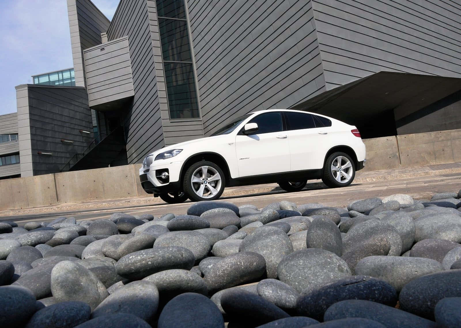 Sleek and Powerful BMW X6 in Motion Wallpaper