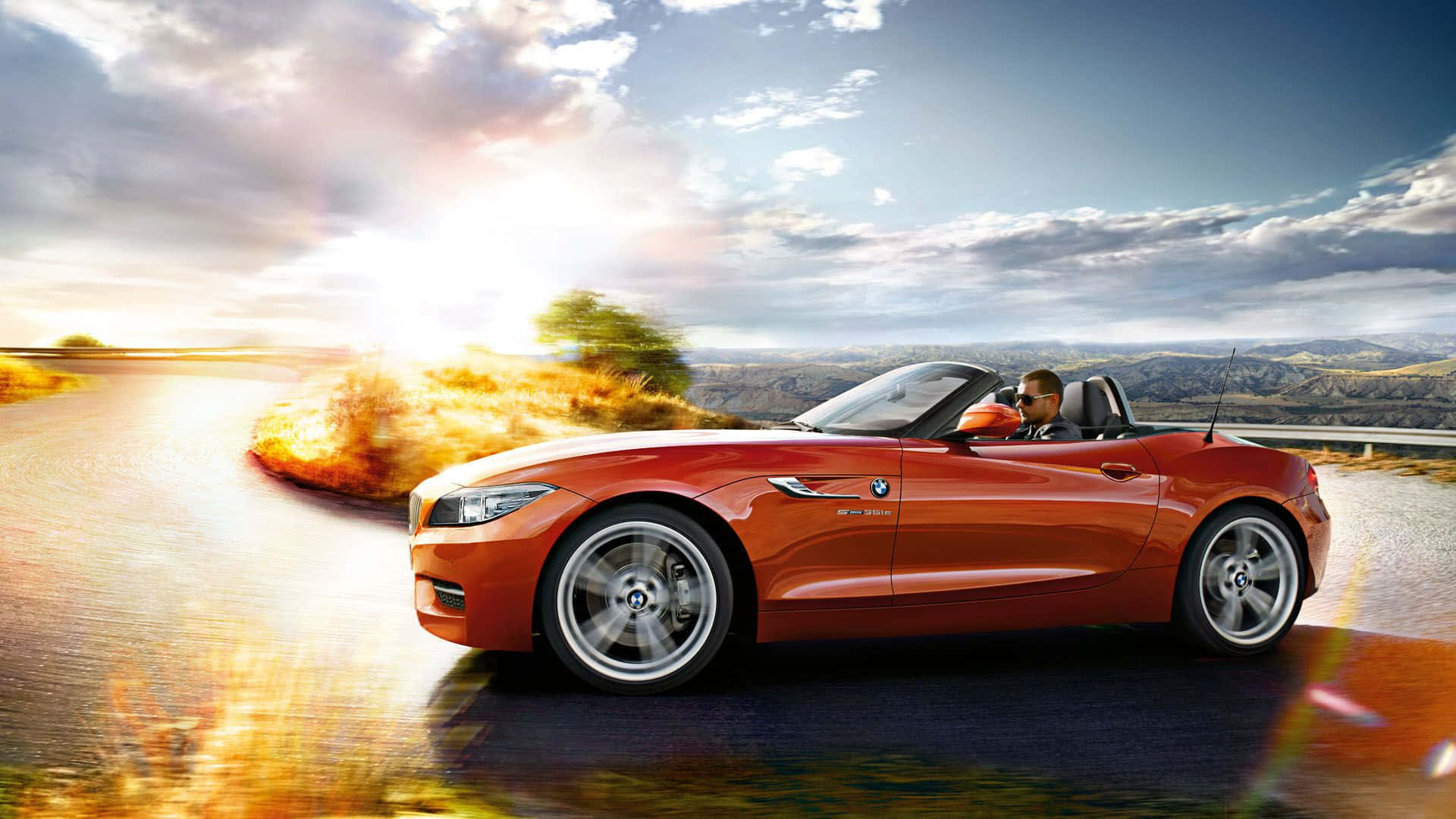 Sleek BMW Z4 in Full Display Wallpaper