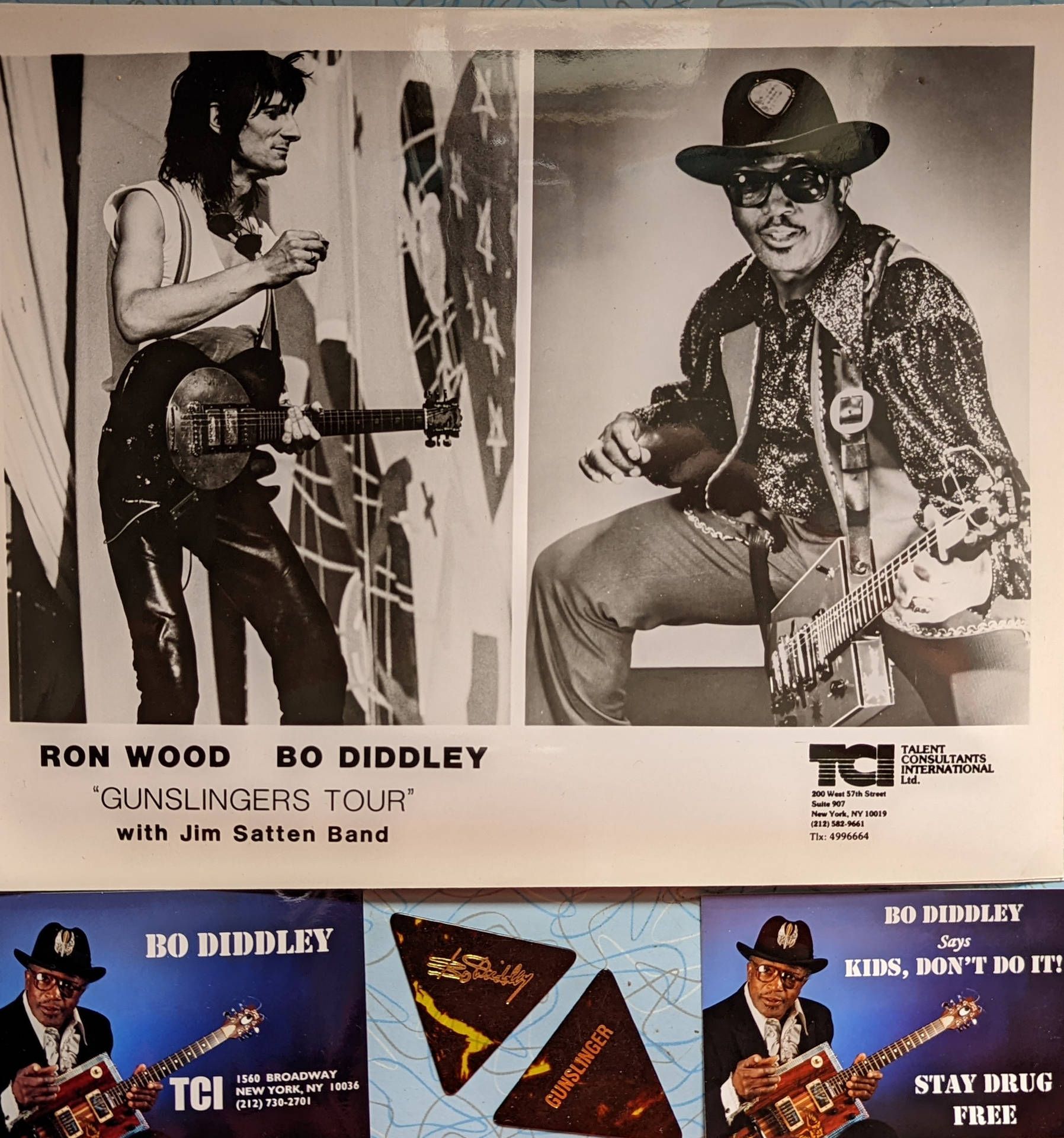 Bo Diddley Gunslingers Tour Poster Wallpaper