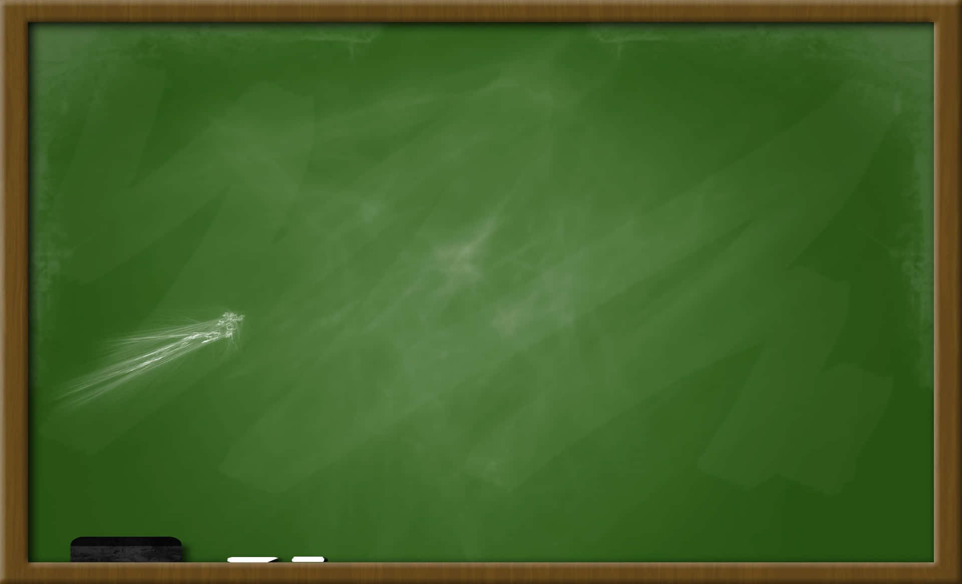 A Blackboard With A Chalkboard And A Pencil