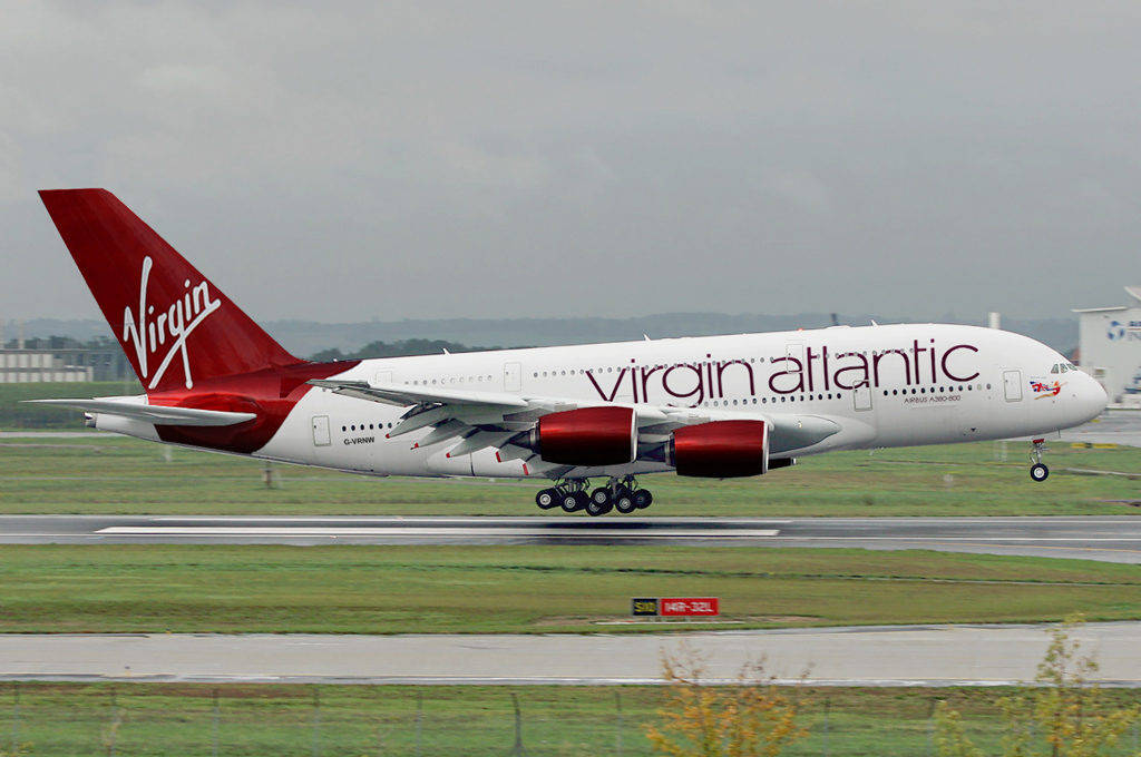 Boarding Of Virgin Atlantic Airplane Wallpaper
