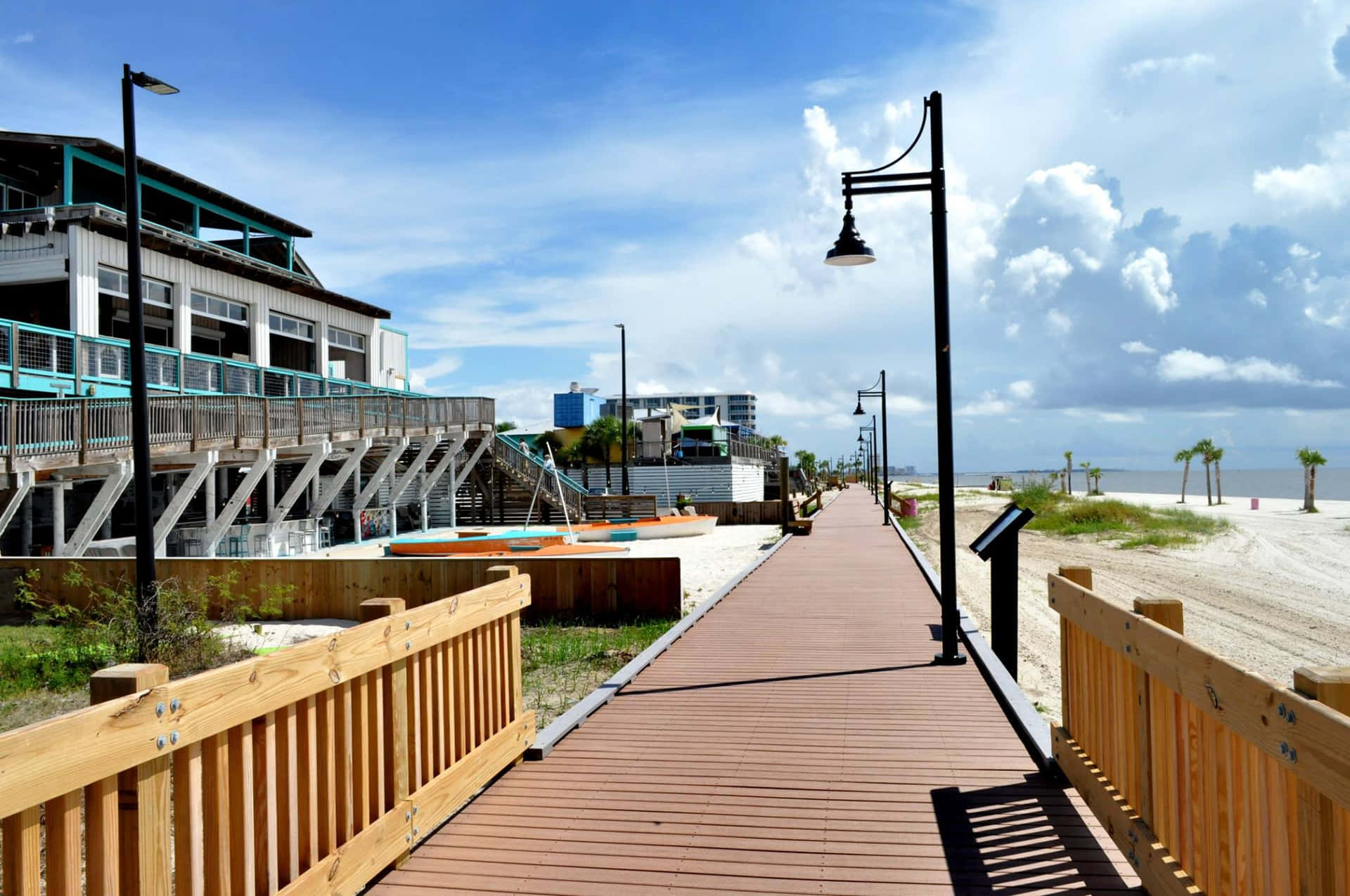 Take a stroll along the boardwalk and enjoy the sights.