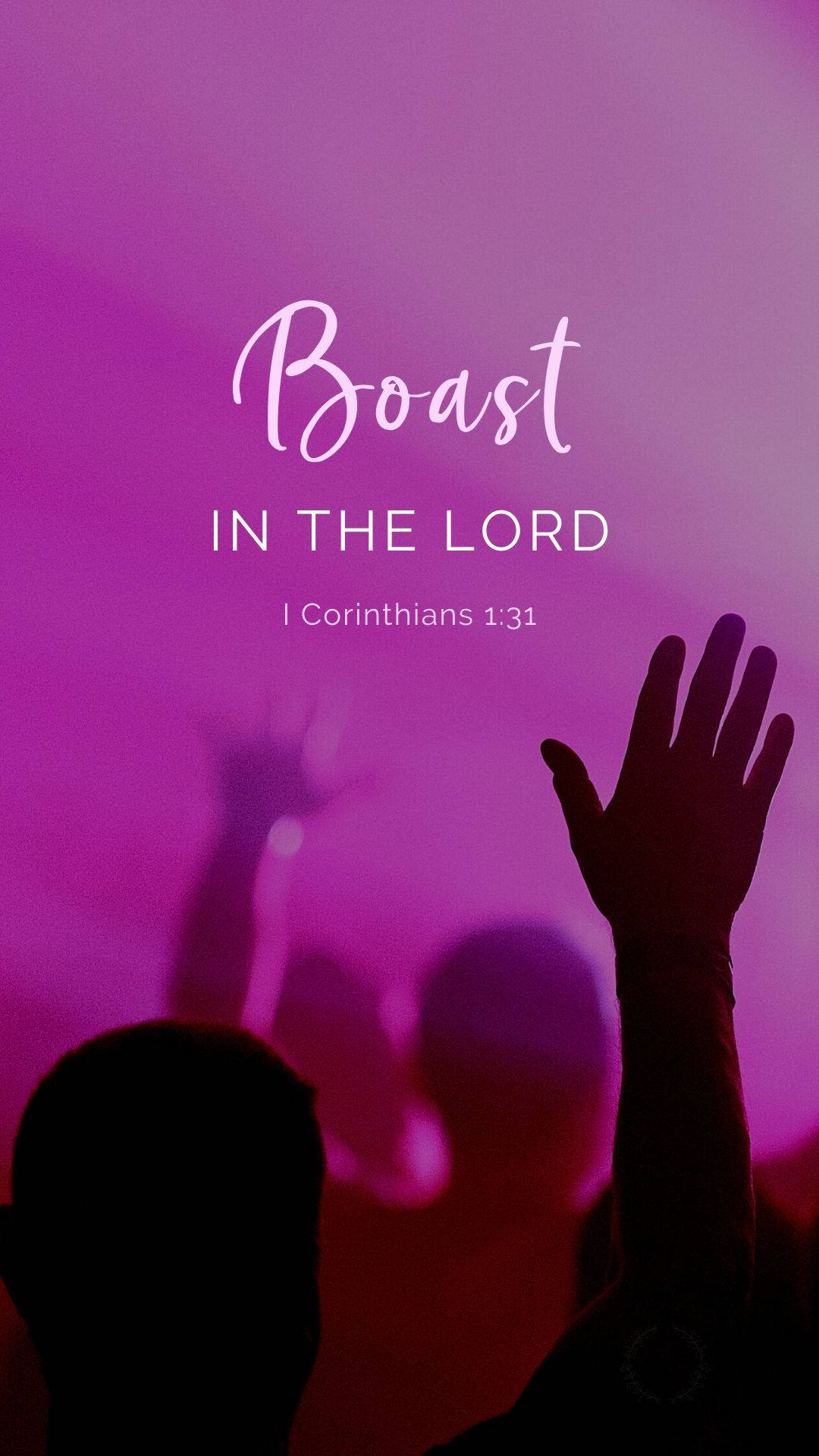 Boast In The Lord Versed Wallpaper