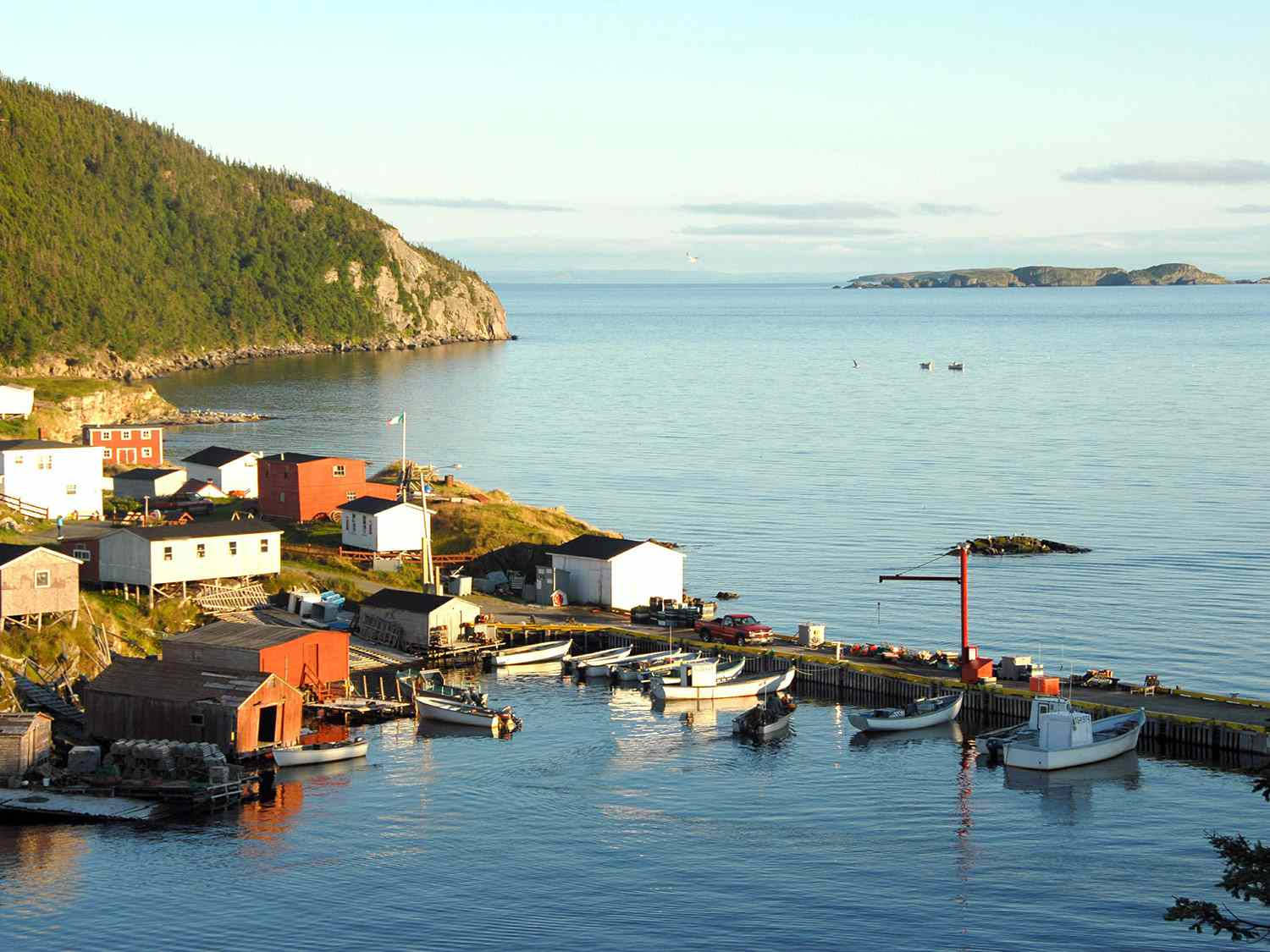 Boats Docked In Newfoundland's Coast Wallpaper