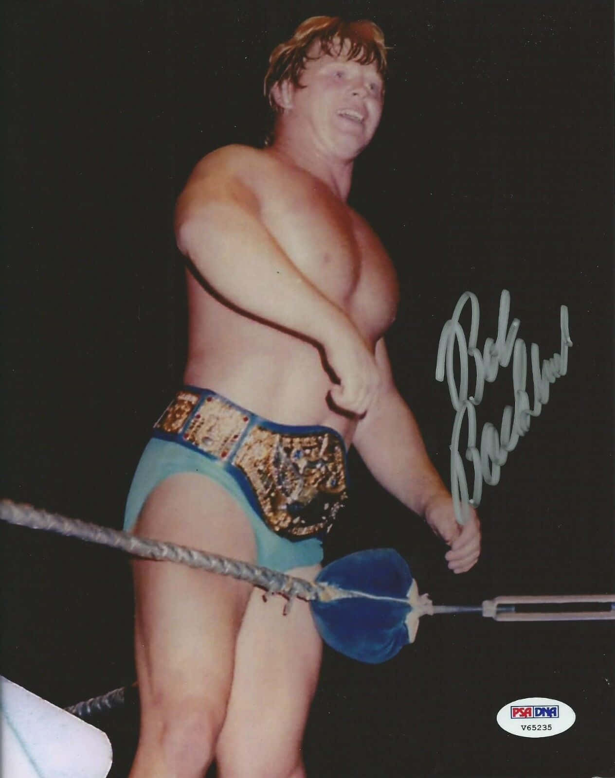 Bob Backlund WWF Championship Belt Autograf Wallpaper. Wallpaper