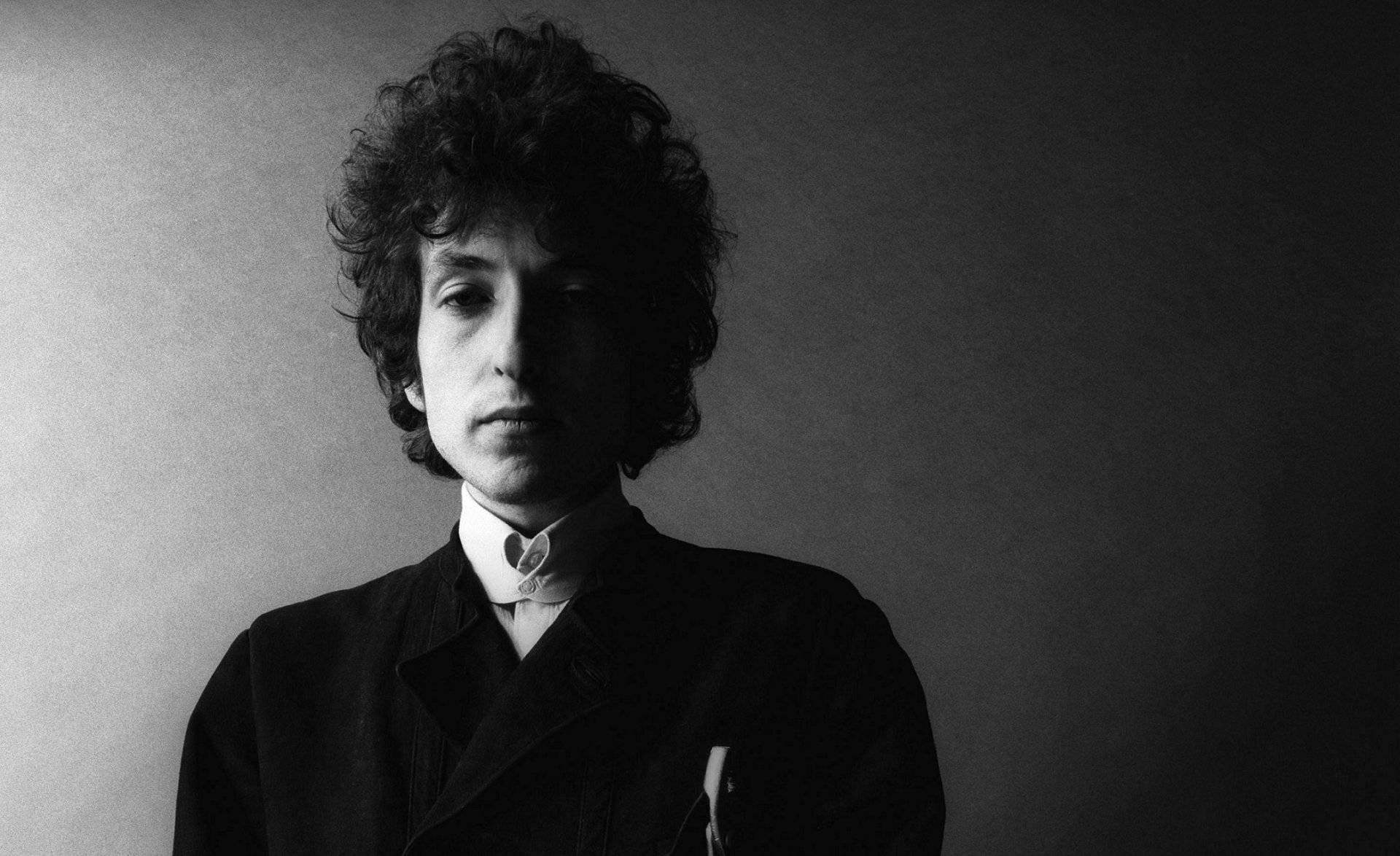 Wallpaper - Bob Dylan sort og hvid skygge Jerry Schatzberg Tapet. Wallpaper