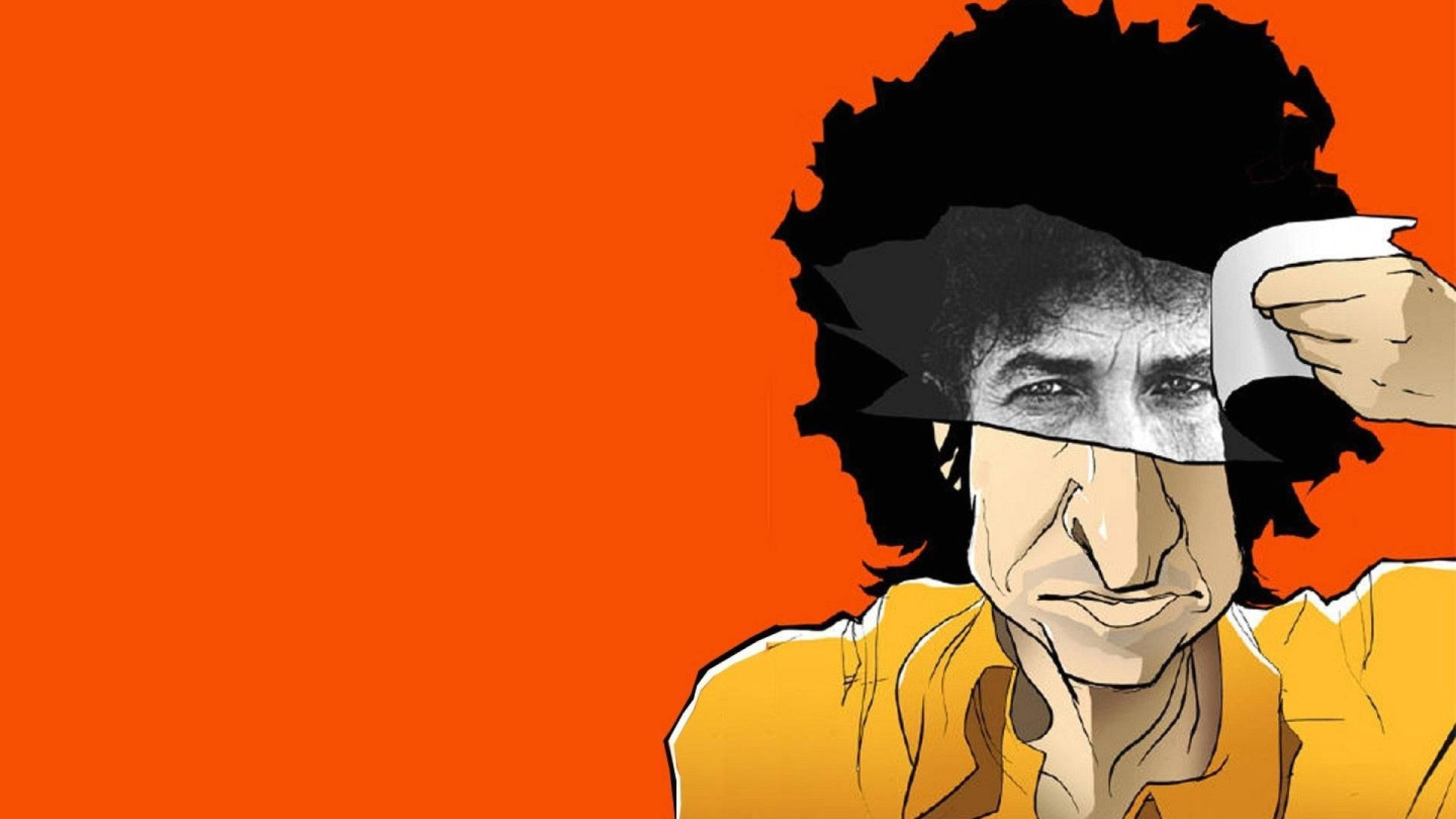 Bob Dylan Creative Cartoon Eyes Wallpaper