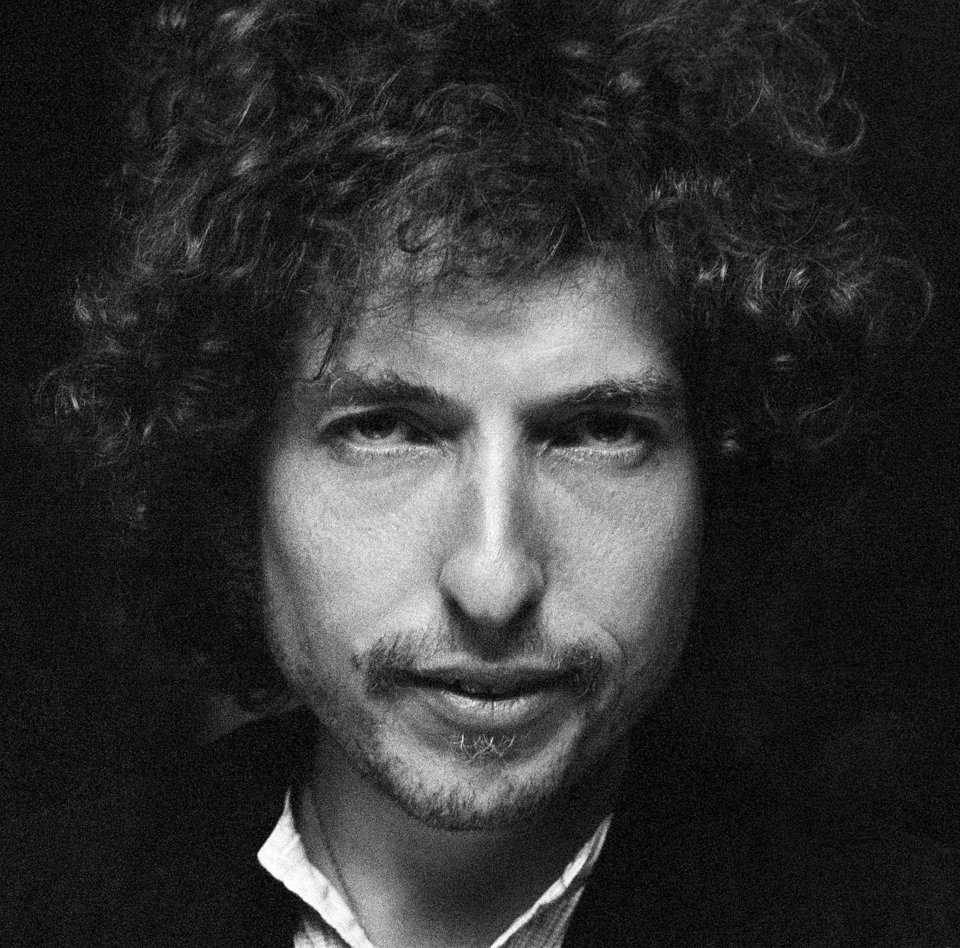 Retratode Bob Dylan En Blanco Y Negro. Fondo de pantalla