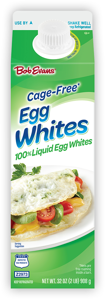 Bob Evans Cage Free Egg Whites Container PNG