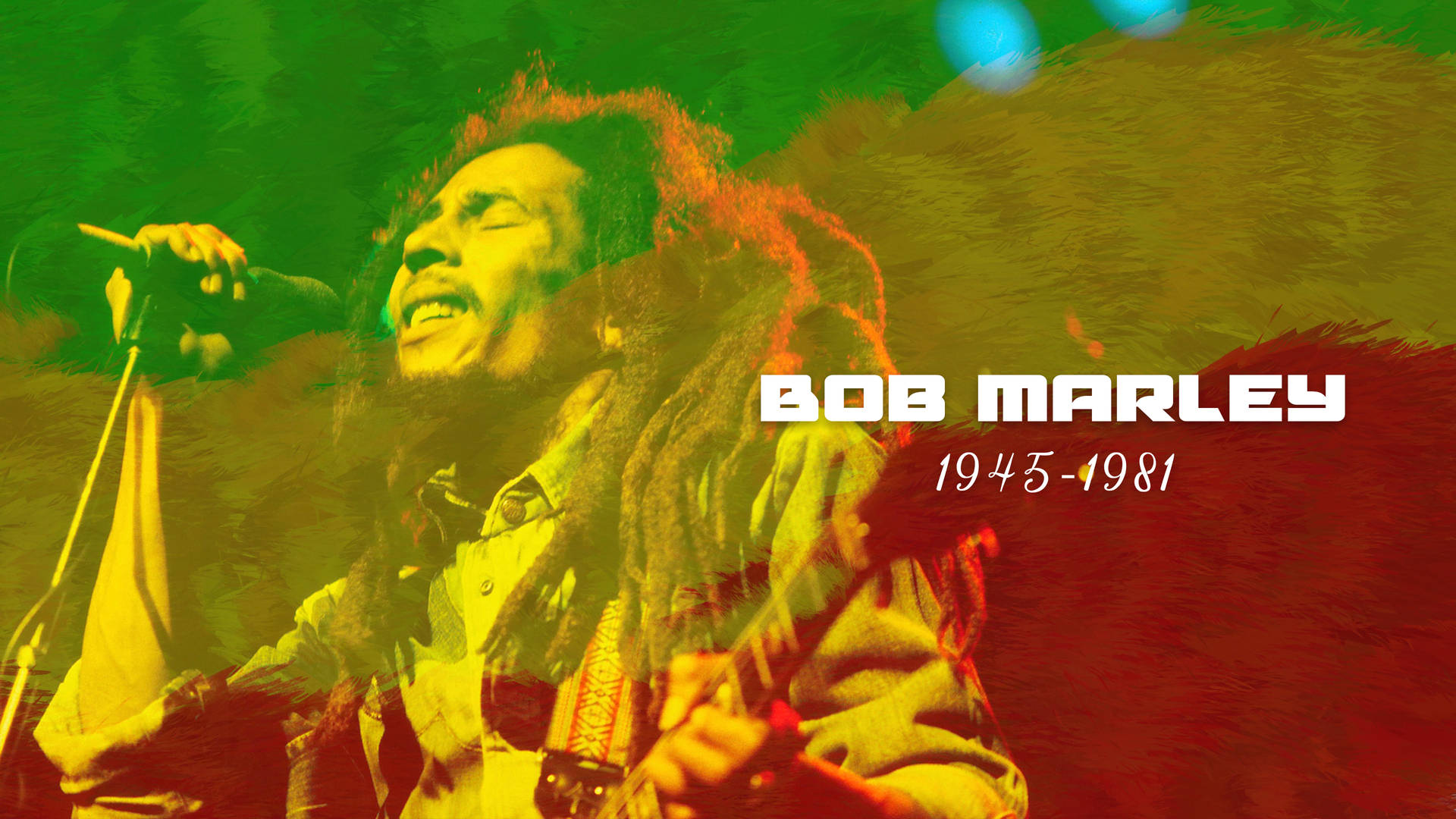 Bob Marley 1945 til 1981 Wallpaper