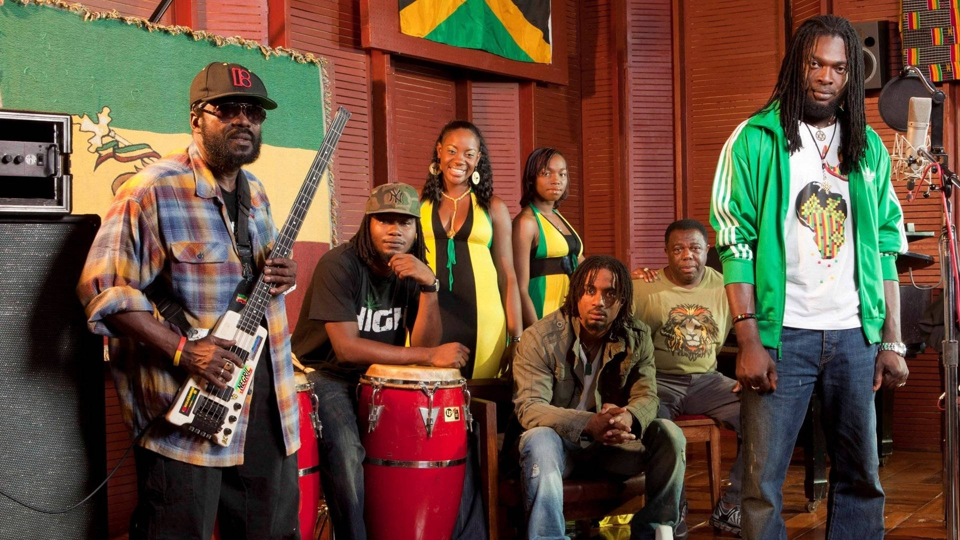 Bob Marley And The Wailers New Members Wallpaper