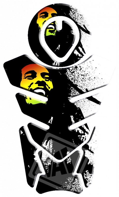 Bob Marley Artistic Graphic PNG