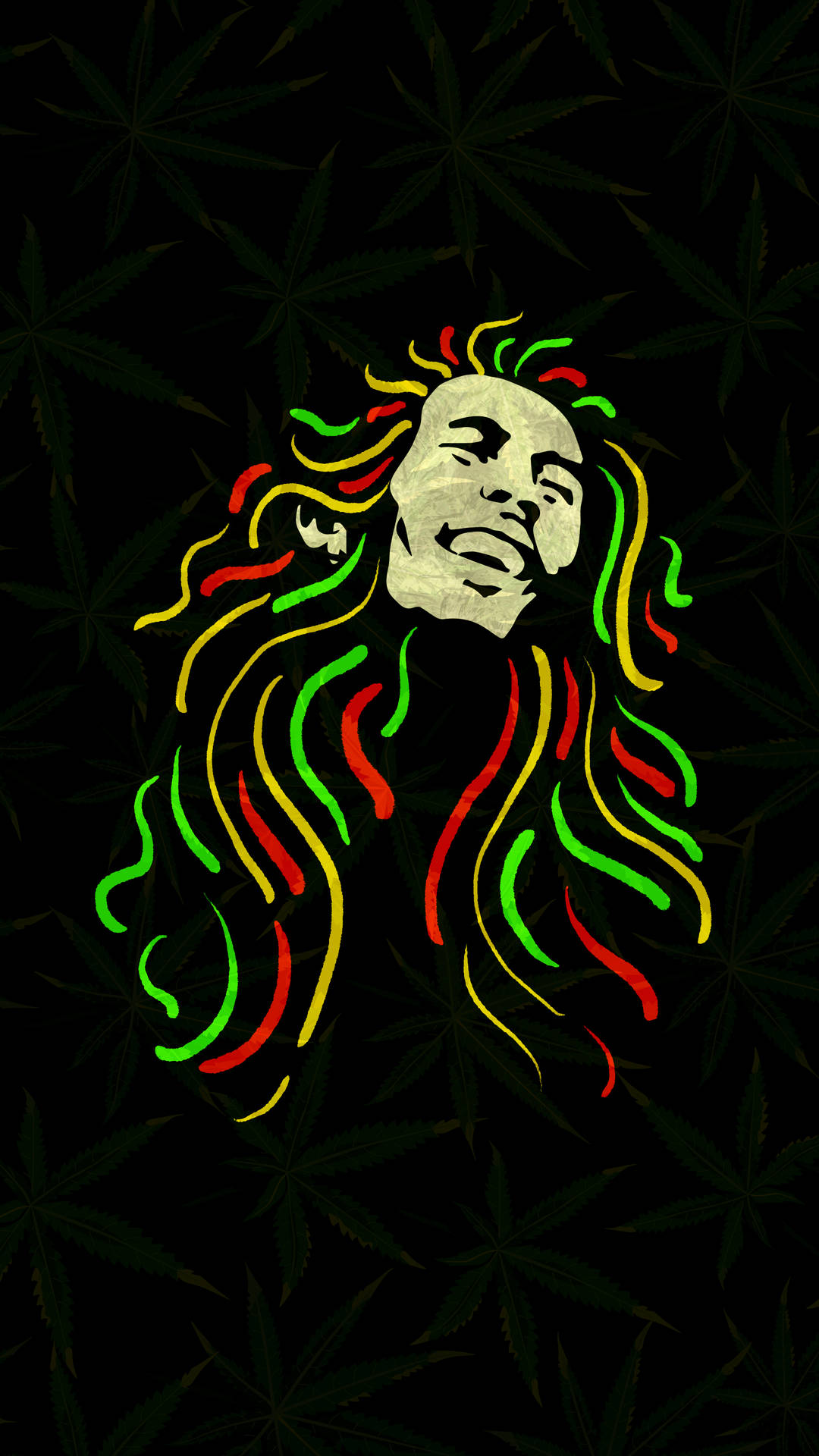 Download Bob Marley Colorful Digital Art Wallpaper 