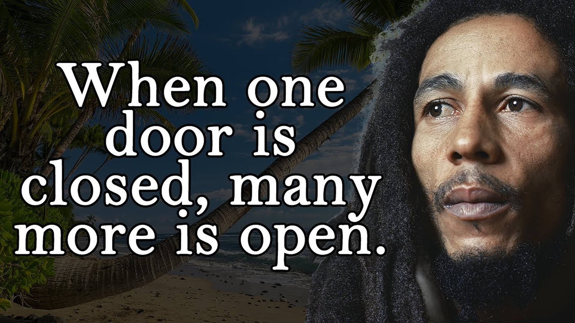 Bob Marley Door Quotes Picture