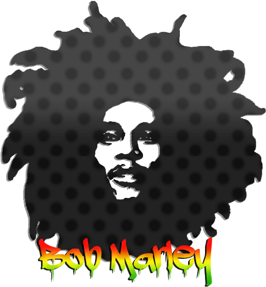 Bob Marley Iconic Portrait PNG