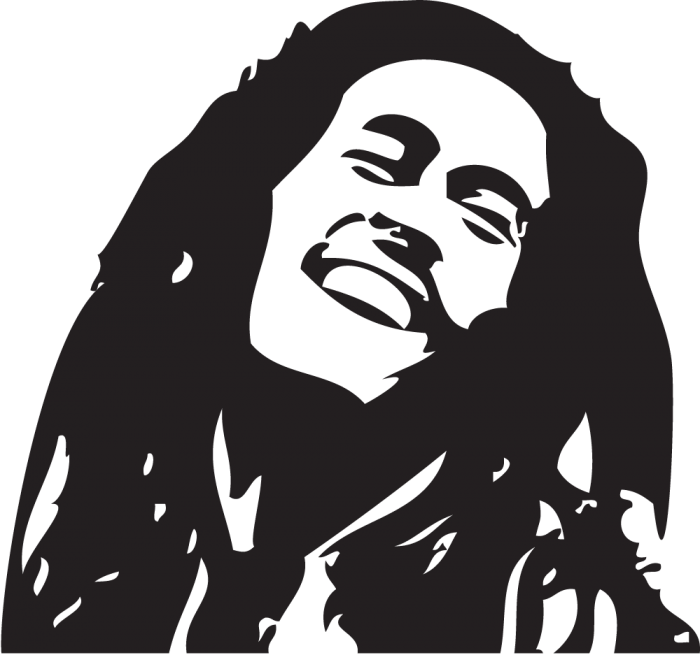 Bob Marley Iconic Silhouette PNG