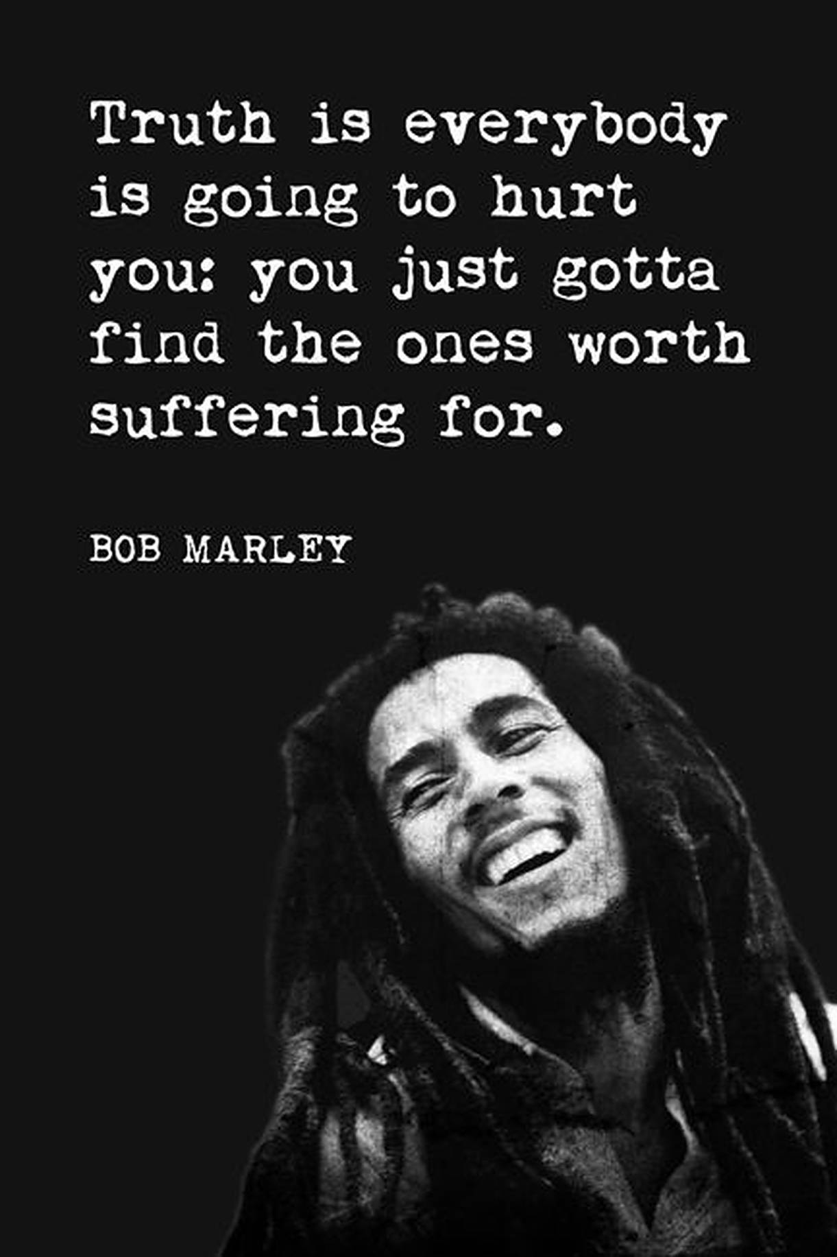Bob Marley Inspiring Quotes Picture