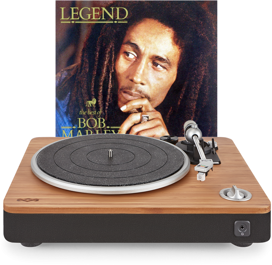 Bob Marley Legend Albumon Turntable PNG