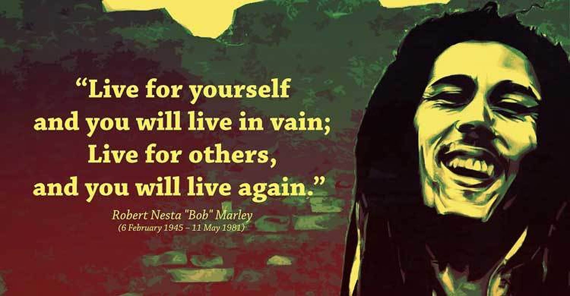 Bob Marley Life Quotes Picture