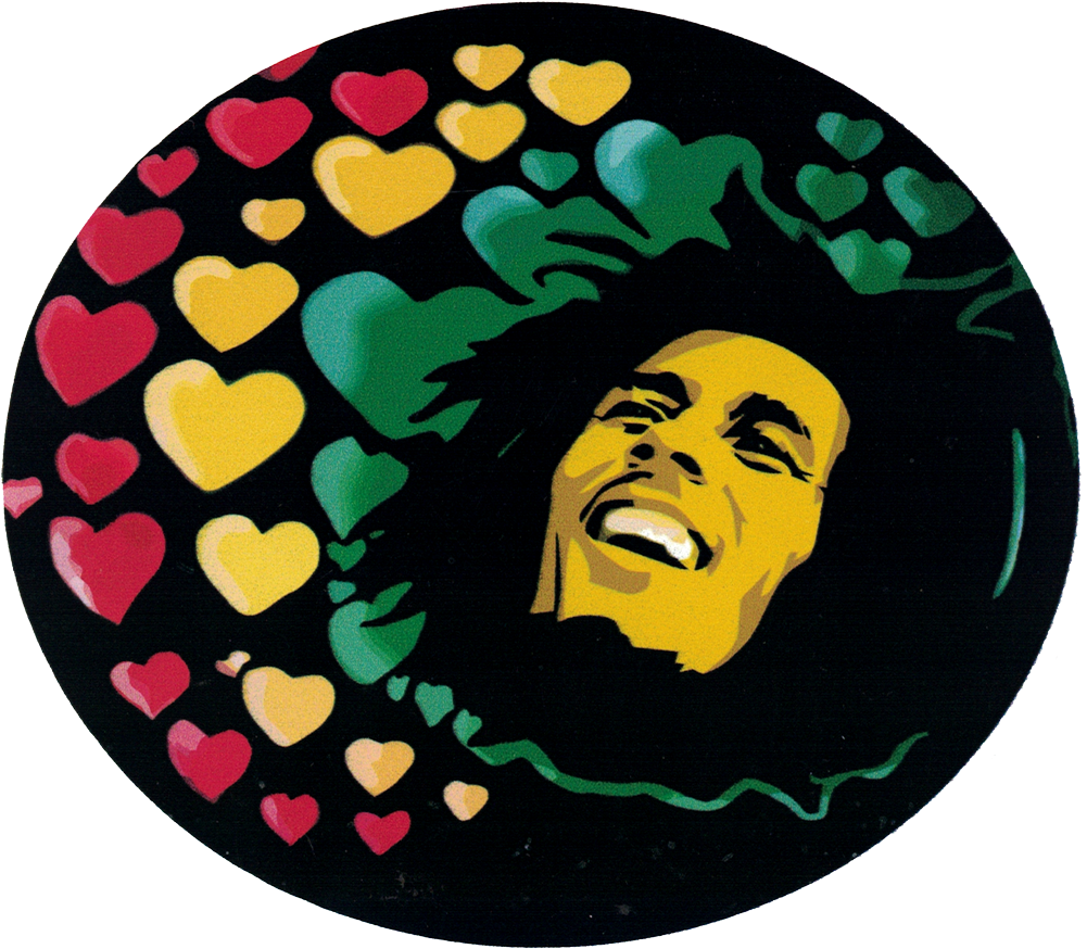 Bob Marley Loveand Music Vinyl PNG