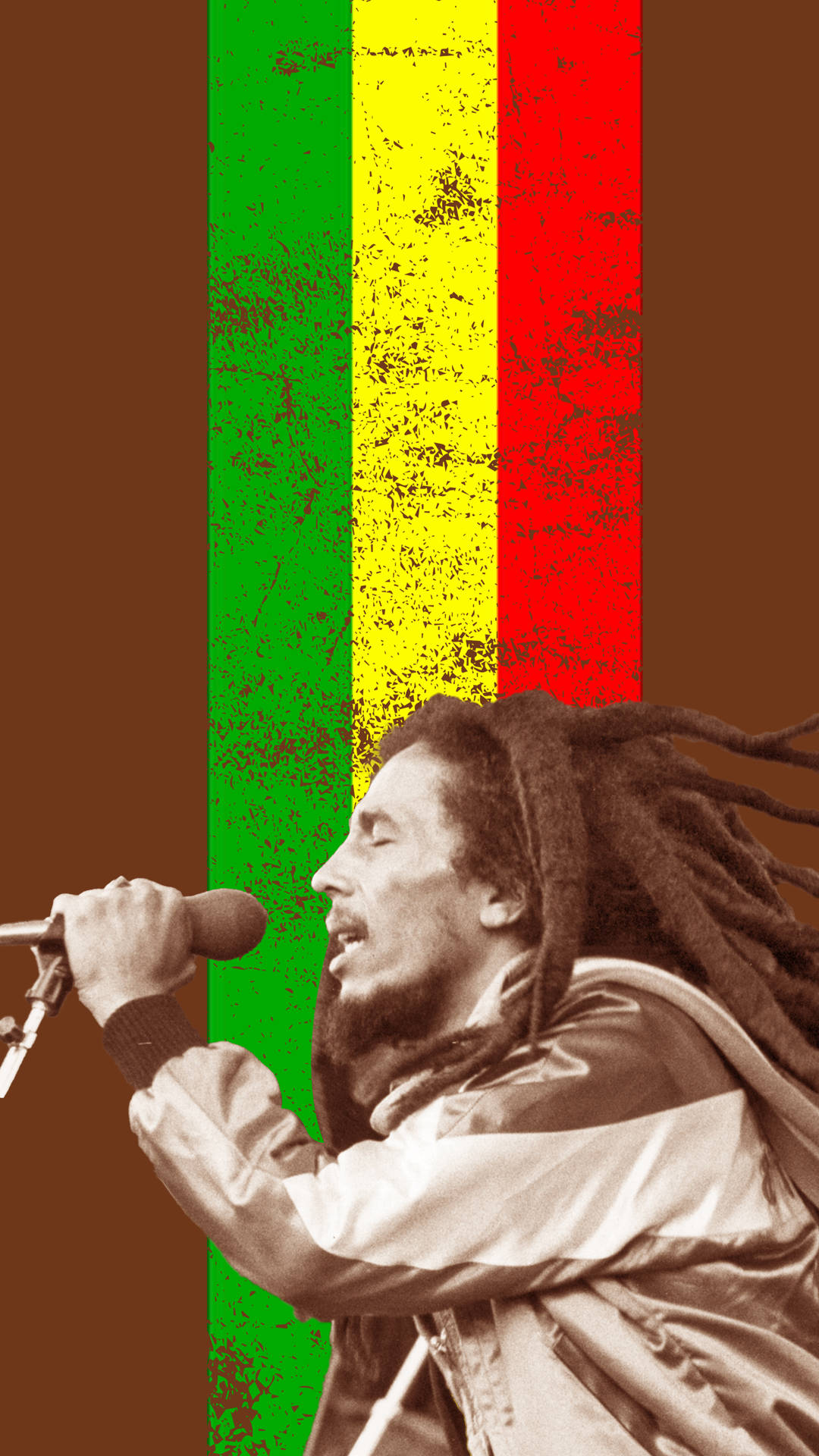 Bob Marley passionsfyldt sang Wallpaper